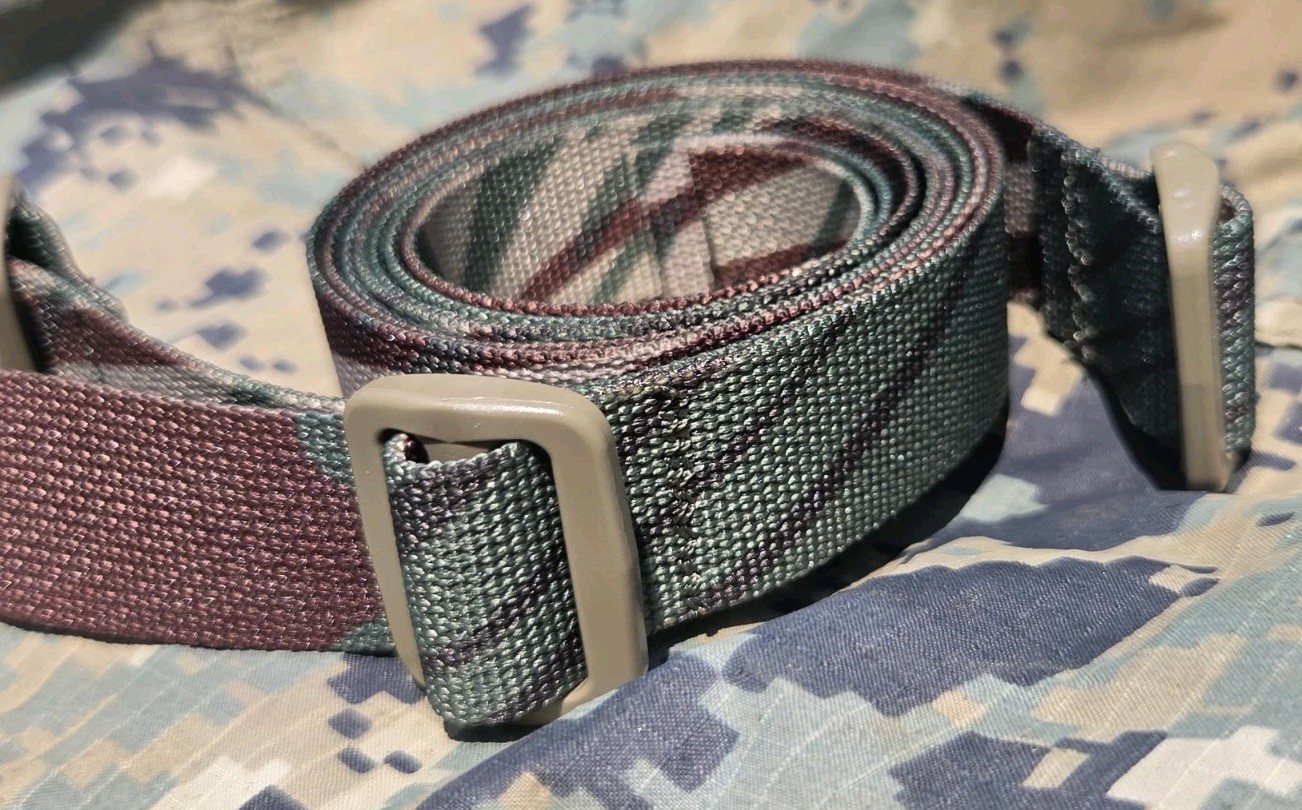 US MADE General Purpose Straps, Rhodesian Brushstroke , MOLLE , Camo SET OF FOUR