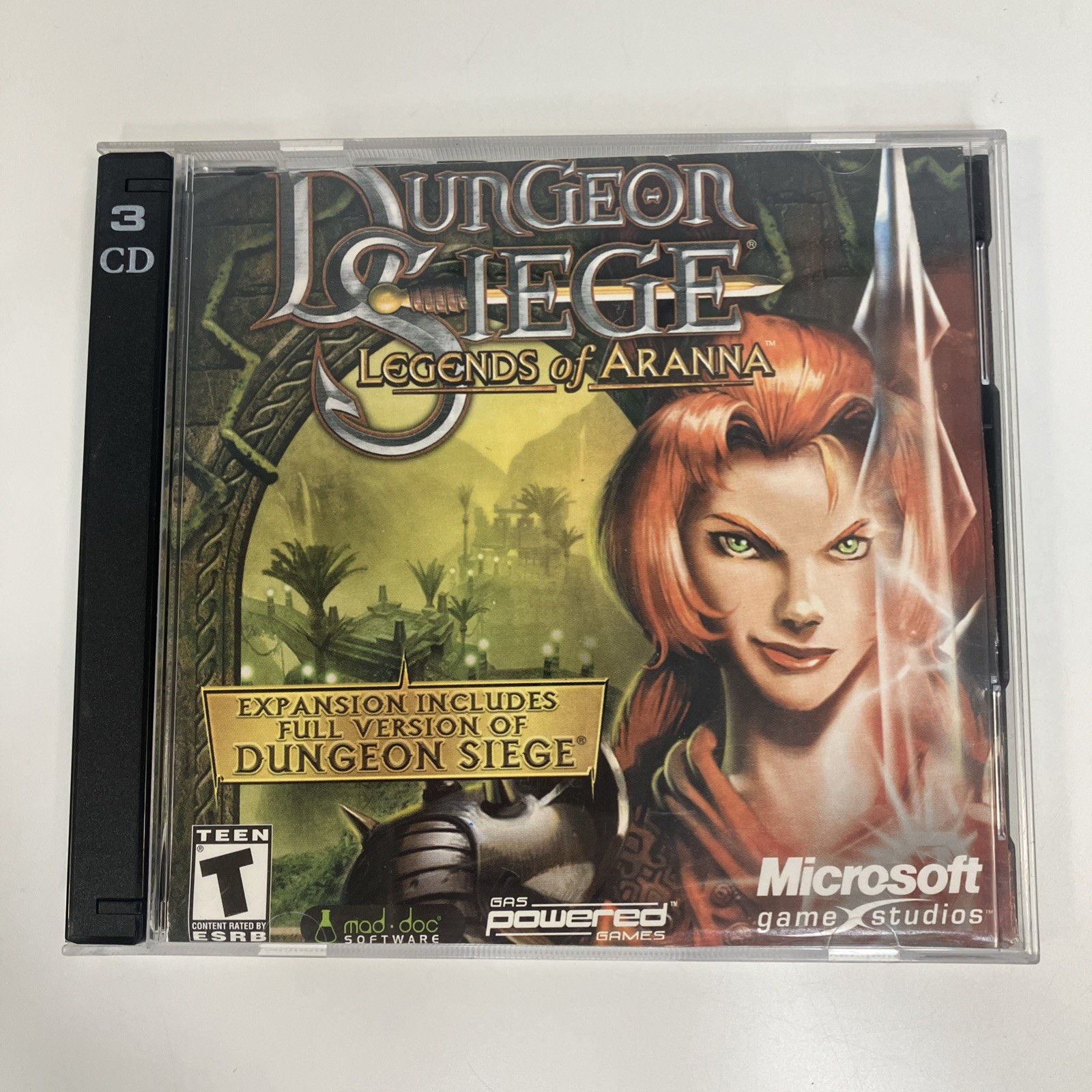 Dungeon Siege: Legends of Aranna Expansion Pack PC Video Game 3 CD Set