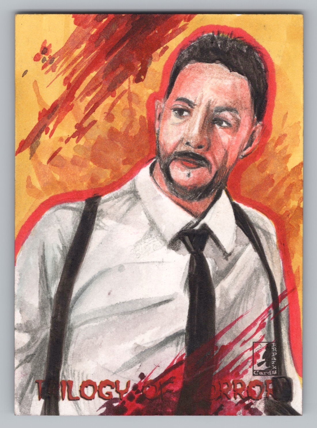 Slasher Nurse Trading Cards. Patrica Nyl Malapit Sketch Card. RRParks Cards 2025
