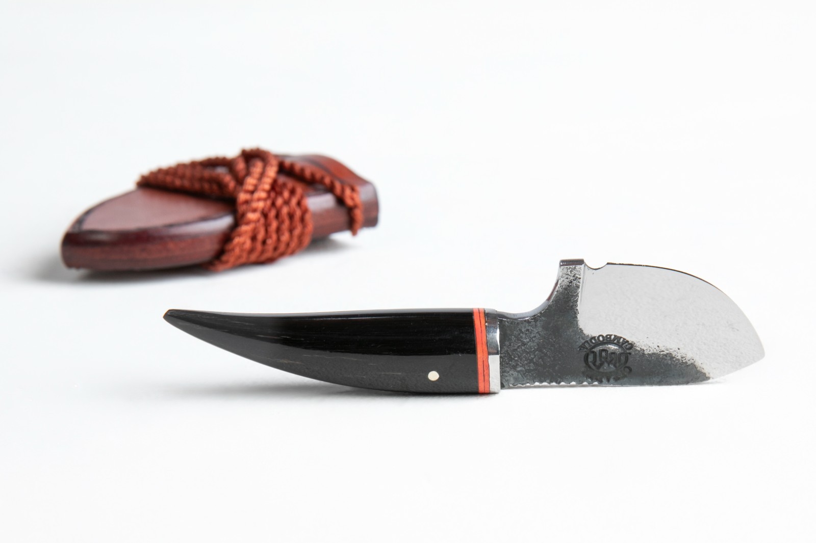 Citadel Fixed Blade XC75 'Papoose' Neck Knife, Bone Scales, Sheath+ Case Superb