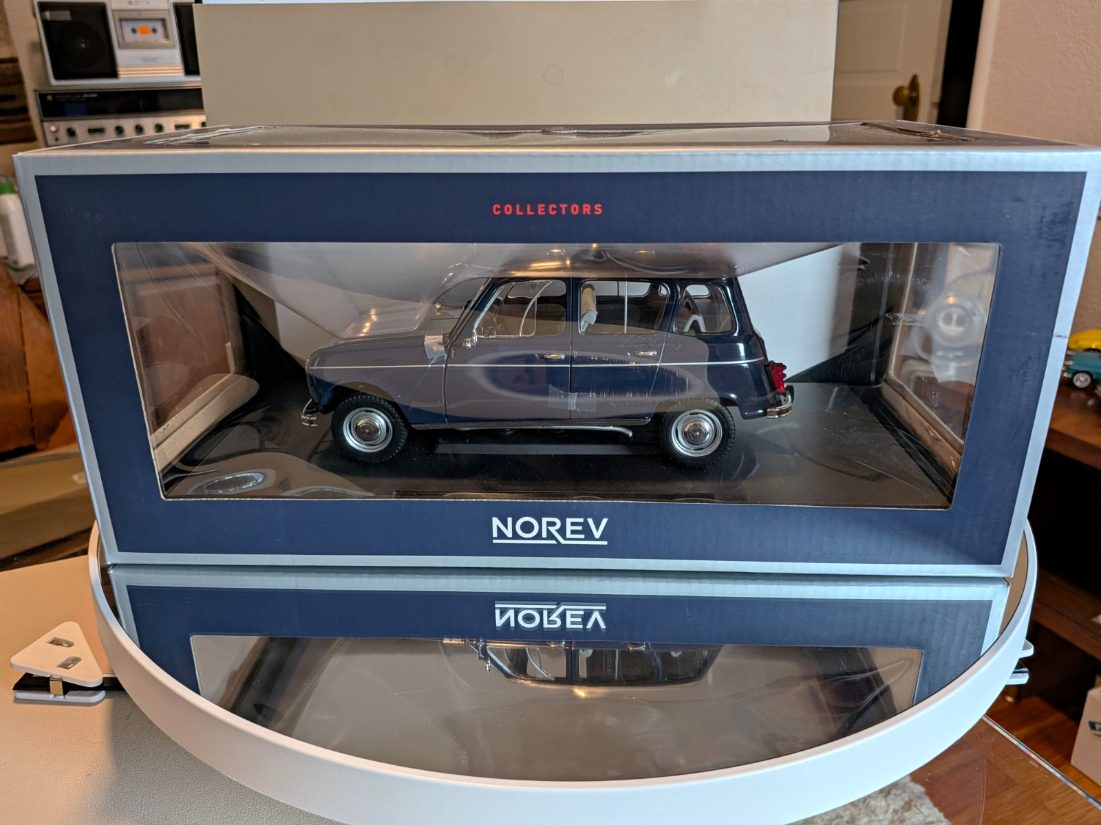 NIB RARE NOREV Collectors Renault 4 Diecast Model Car 1:18 Scale
