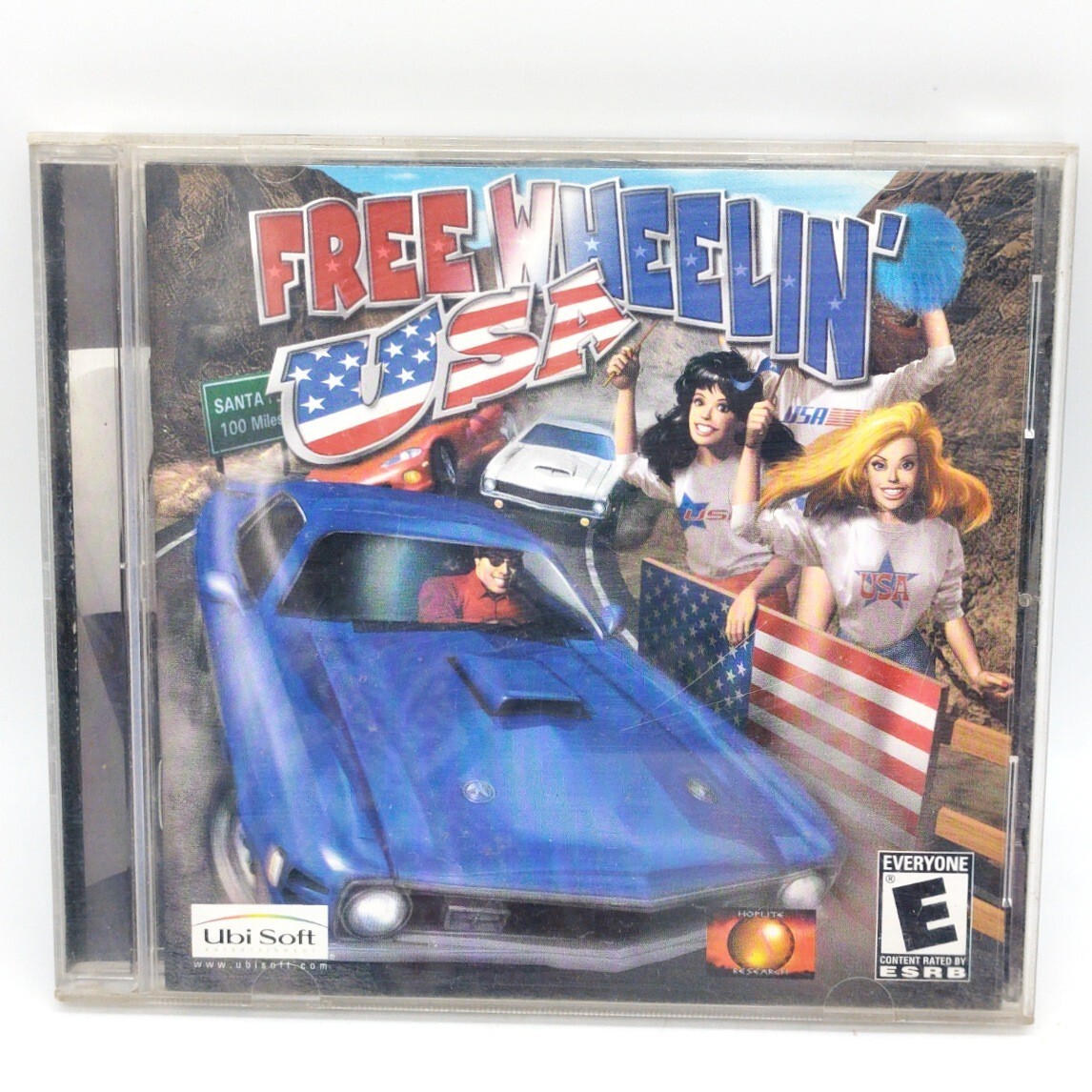 Free Wheelin USA Jewel Case PC Game Resurfaced Tested Disc 