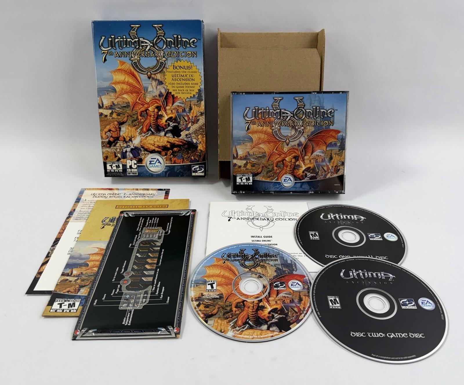Ultima Online 7th Anniversary Edition PC Box Set Complete Origin Systems Big Box