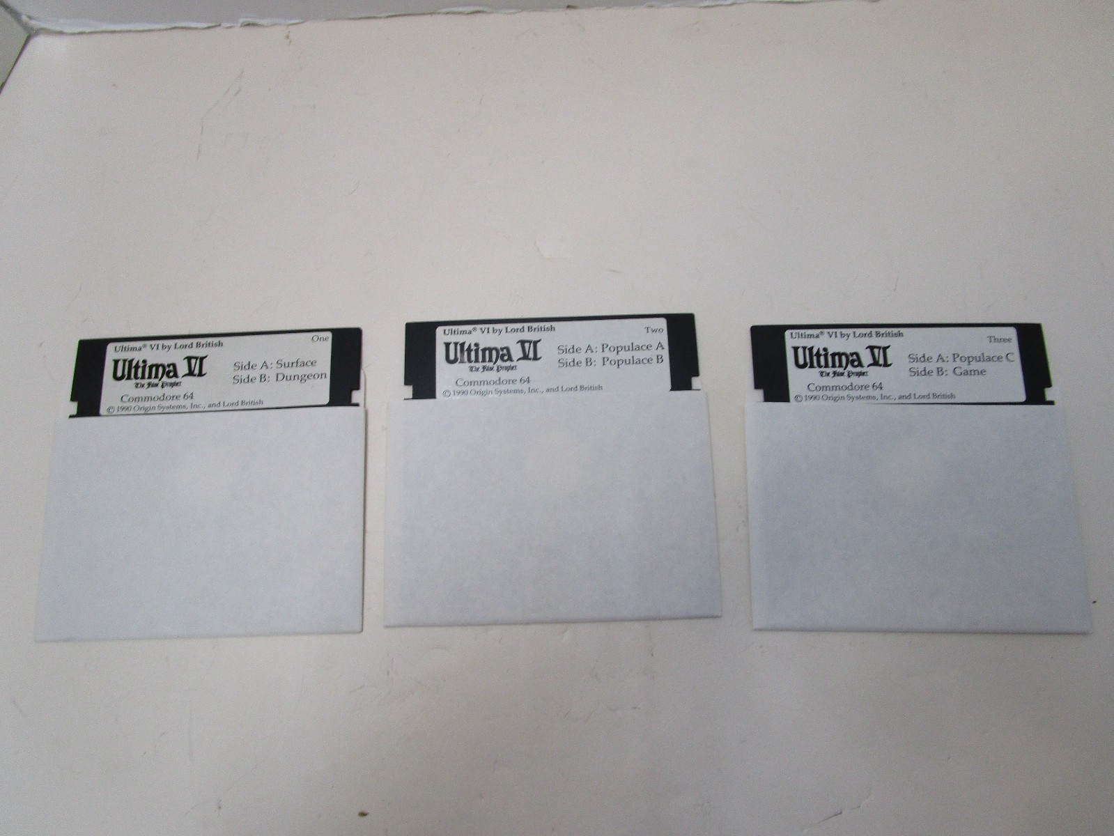 ULTIMA VI FOR COMMODORE 64 128 GAME BY ORIGIN SYSTEMS TESTED AND WORKING LU79🕹️
