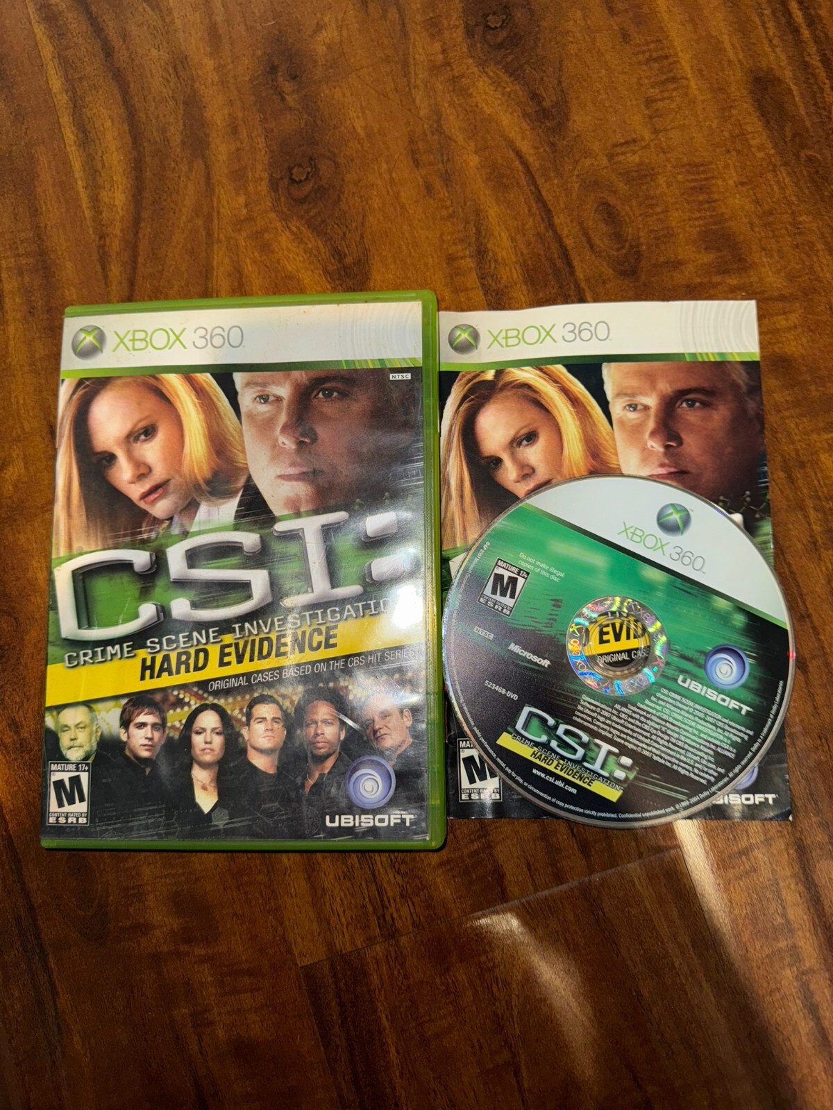 CSI Crime Scene Investigation Hard Evidence (Xbox 360, 2007) Complete w/ Manual