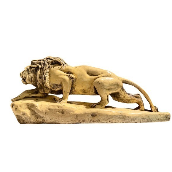 Vintage Crouching Lion Stalking after the 