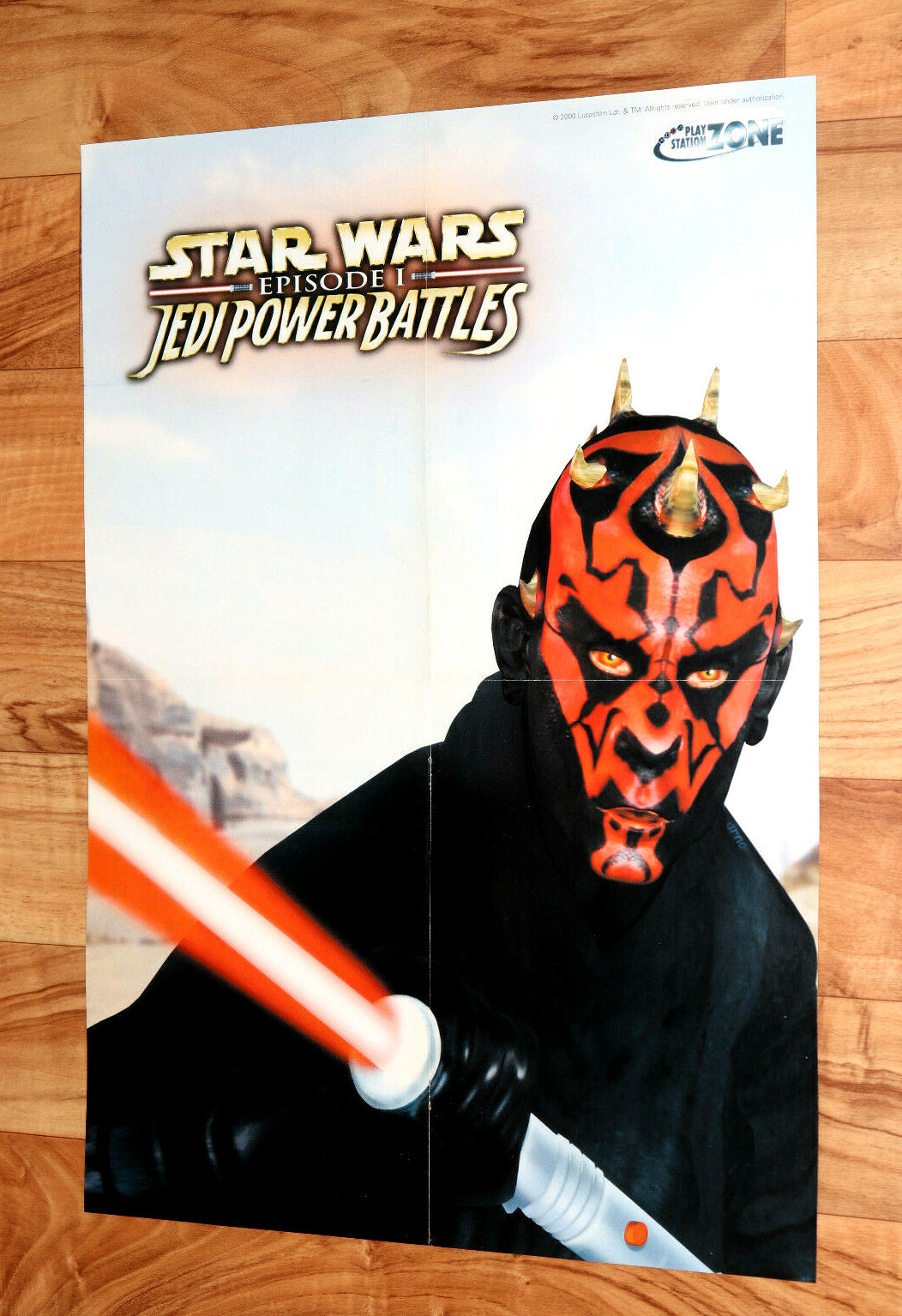 2000 Star Wars Episode I Jedi Power Battles / Rally Championship Vintage Poster 