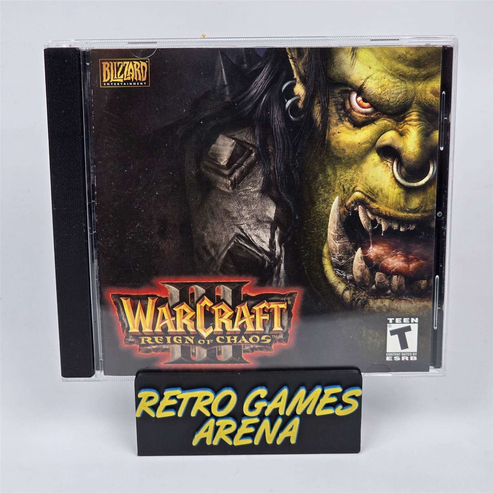 WarCraft III 3: Reign of Chaos (PC CD-ROM) Jewel CIB COMPLETE