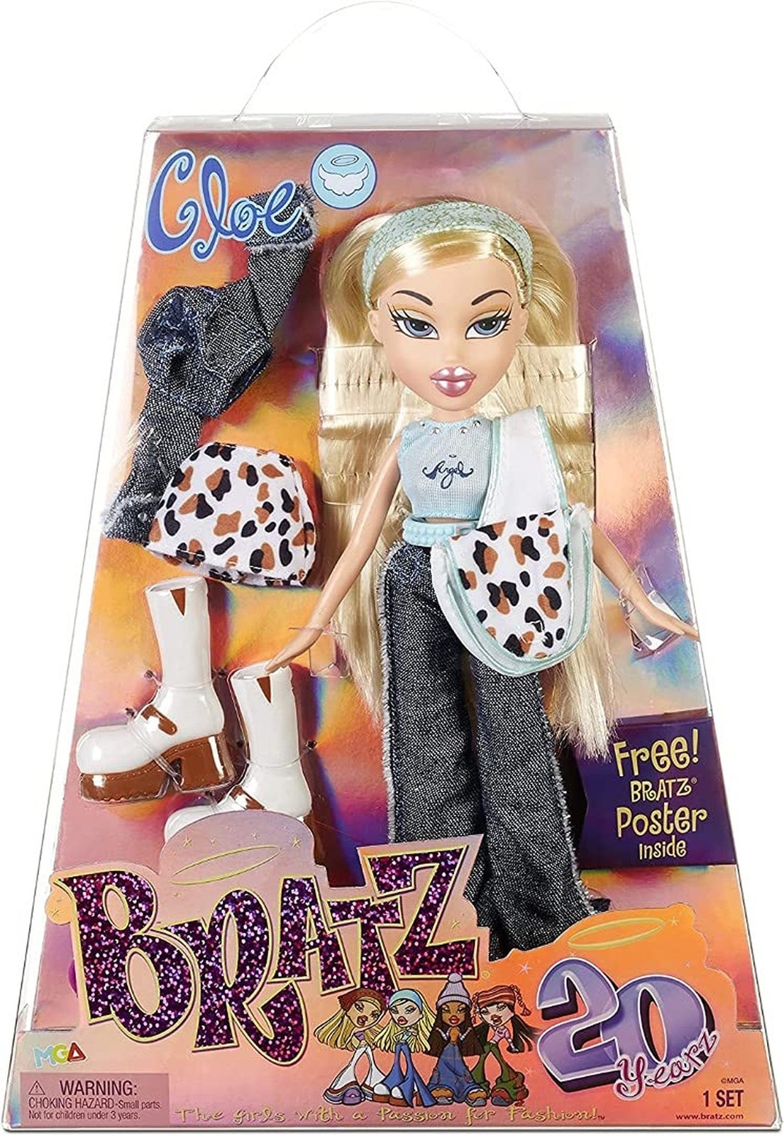 Bratz 20 Yearz Anniversary Edition Cloe Doll - 2 Outfits, Accessories & Holog...