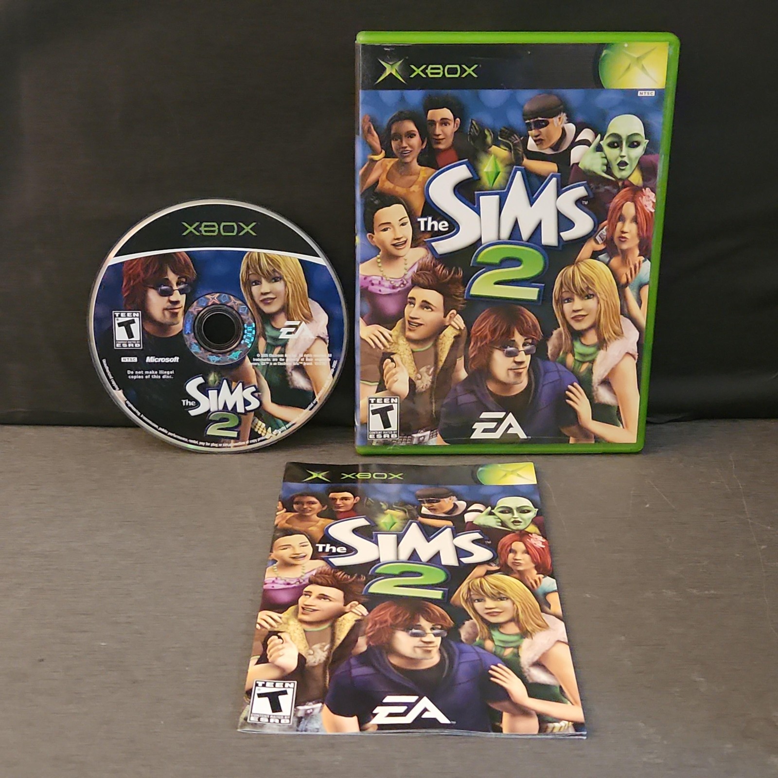 The Sims 2 Microsoft Xbox Game T Electronic Arts NTSC-U/C 2005 Simulation