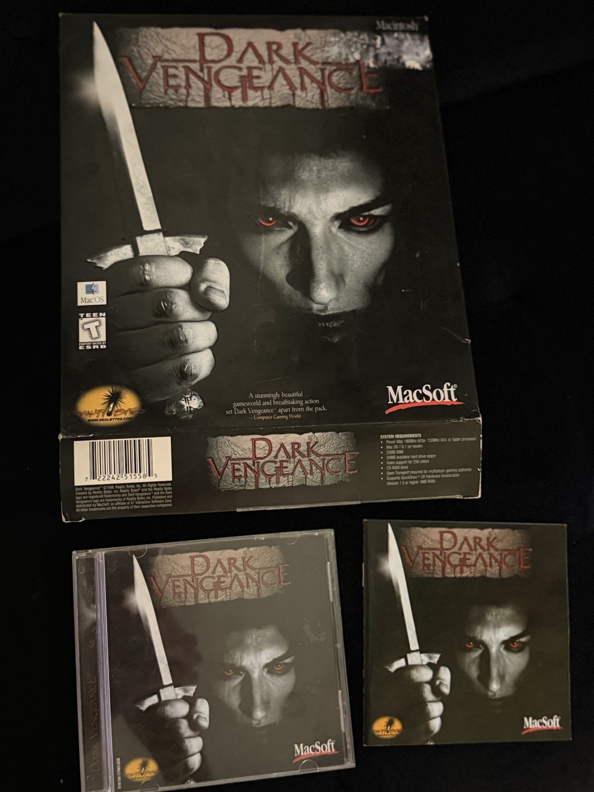 Dark Vengeance - Macintosh Game -  MAC Collectors - Big Box Very Rare
