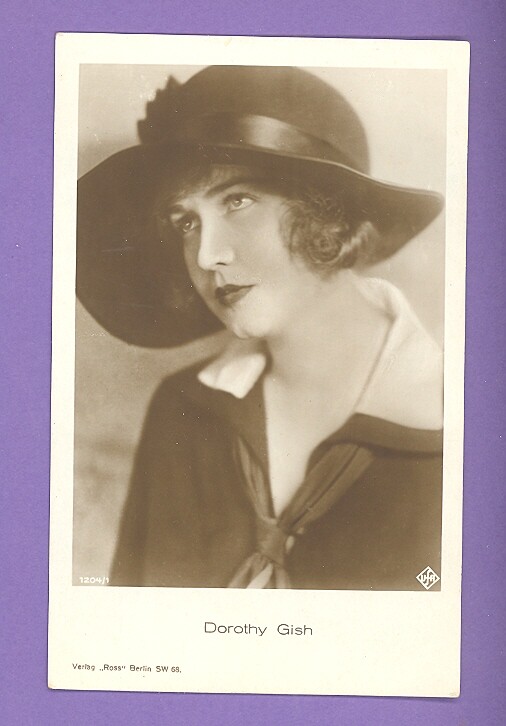 DOROTHY GISH # 1204/1 VINTAGE PHOTO PC. PUBLISHER GERMANY 1913