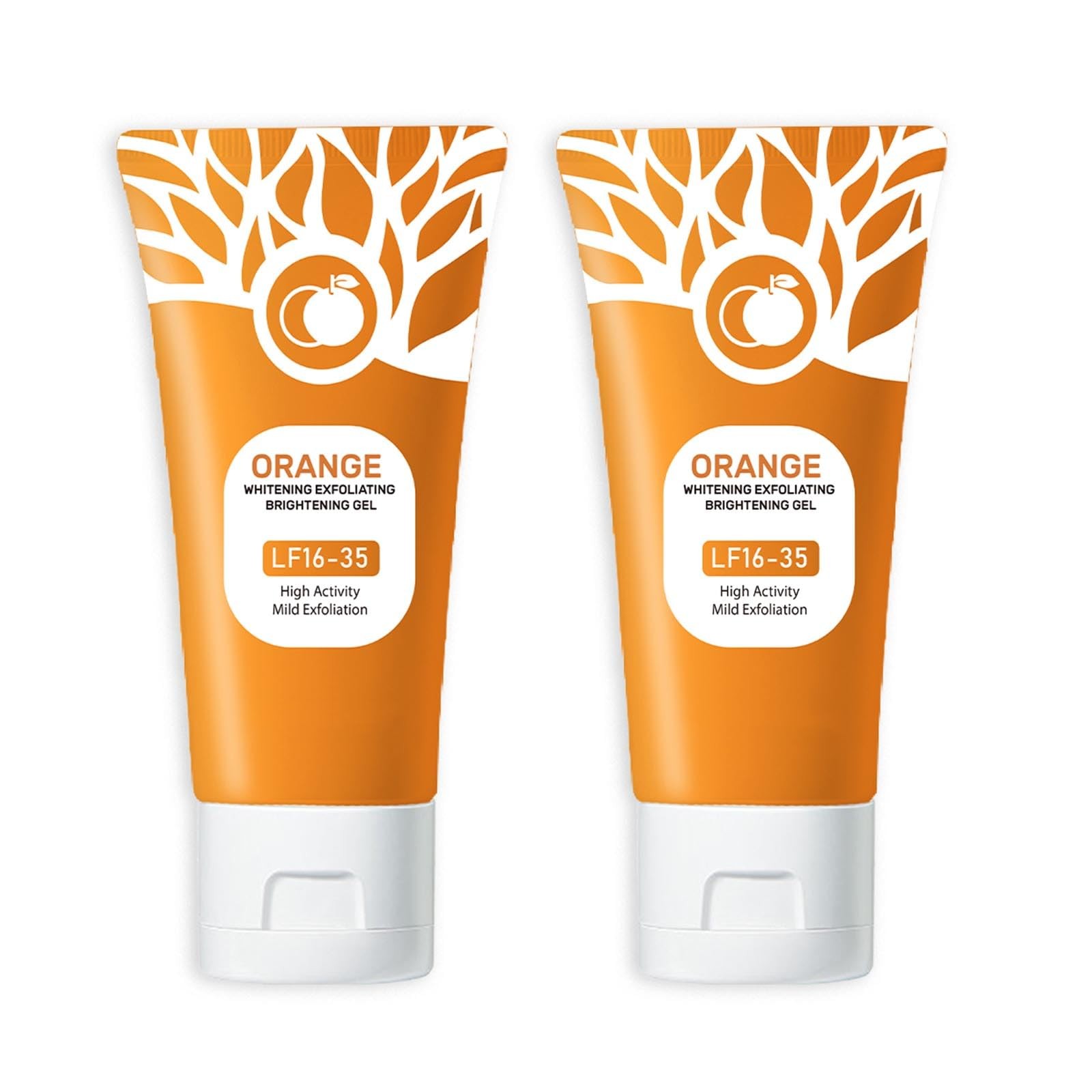 Orange Exfoliating Gel, Moisturizer Face Body Scrub Gel,Deep Cleansing Moisturiz