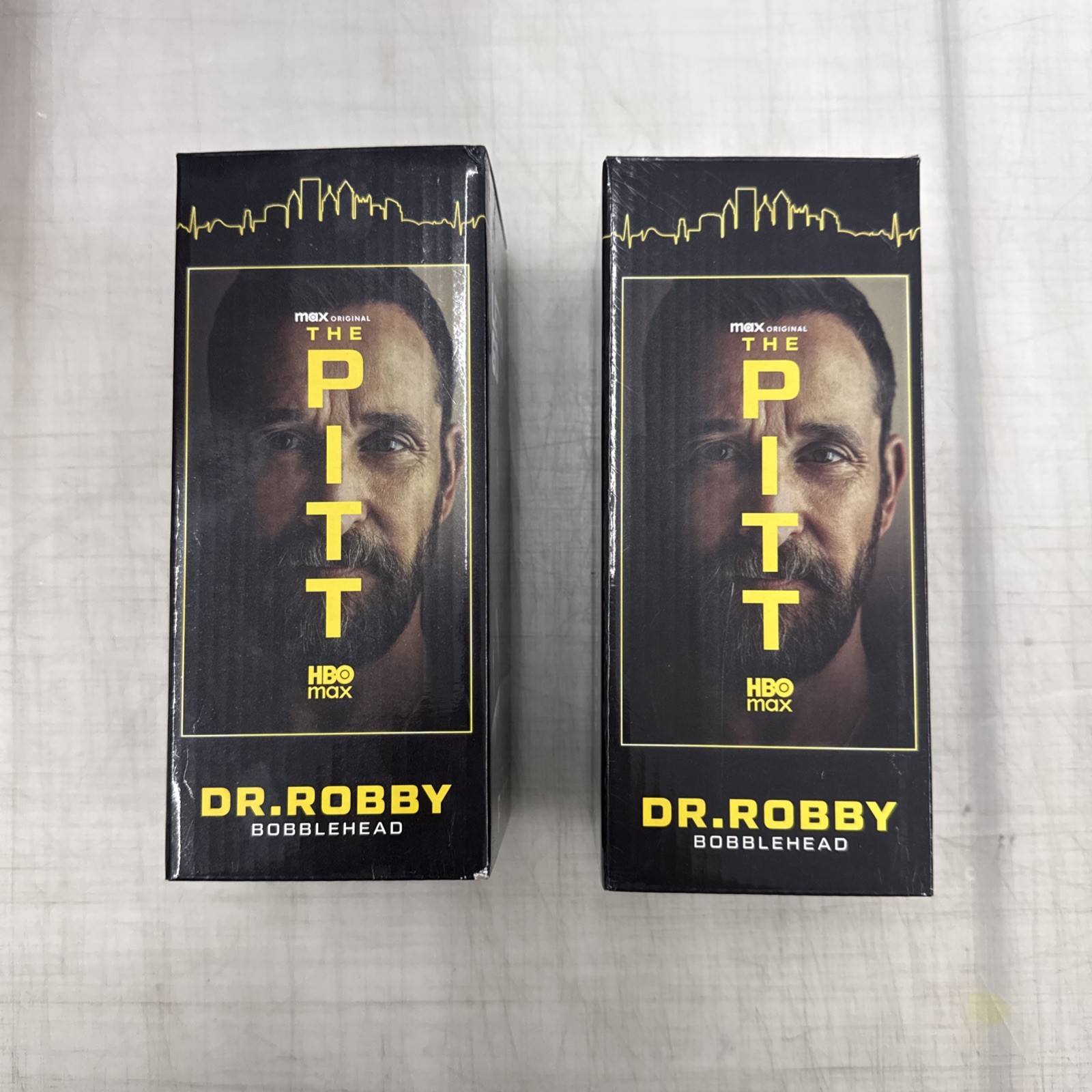Pair of HBO The Pitt Dr. Robby Robinavitch Pirates  Bobbleheads 