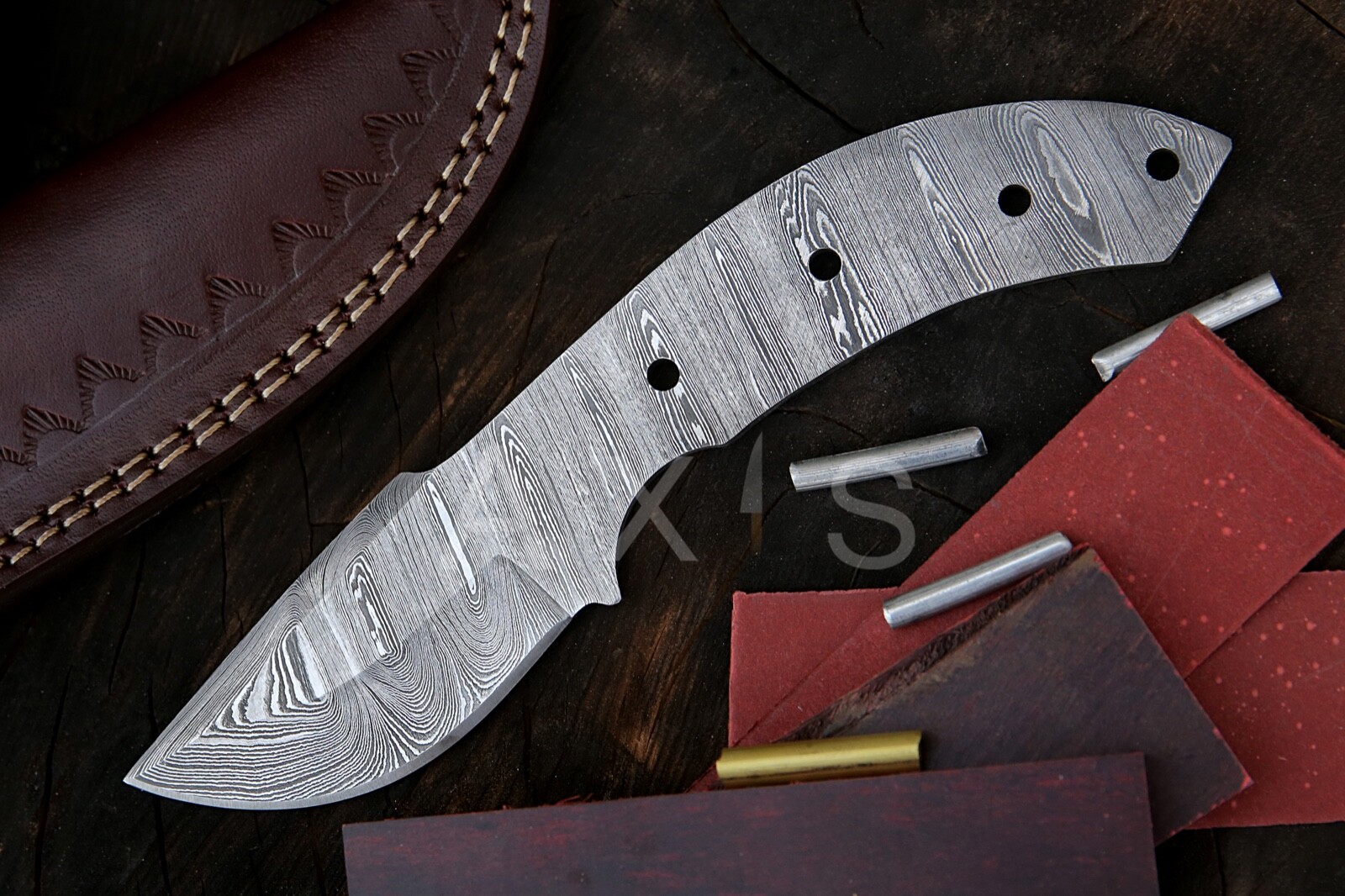 Blank Blade and Kit with Leather sheath | Axis Knives Company