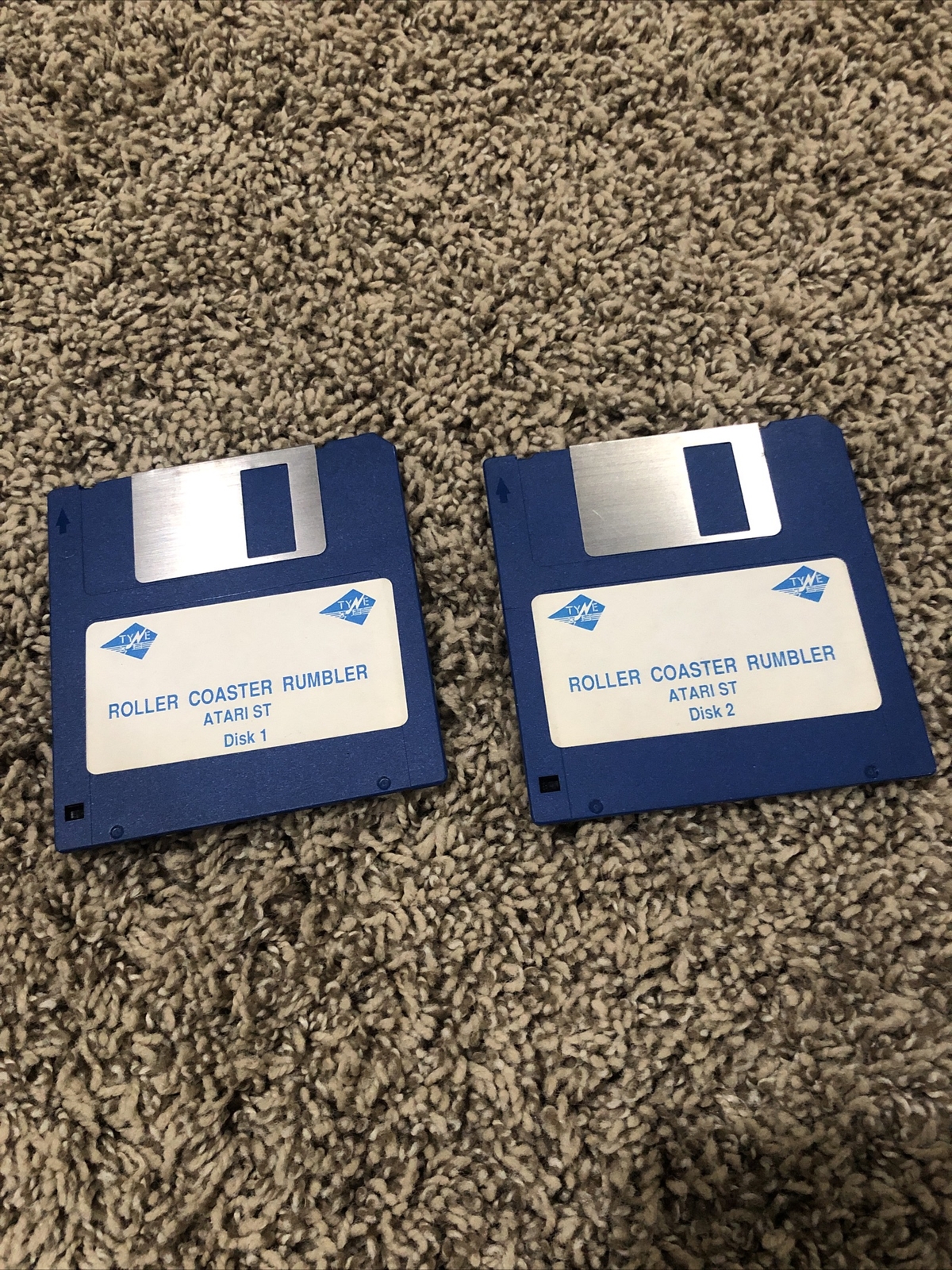 Roller Coaster Rumbler (Atari ST) Disk Diskette Game
