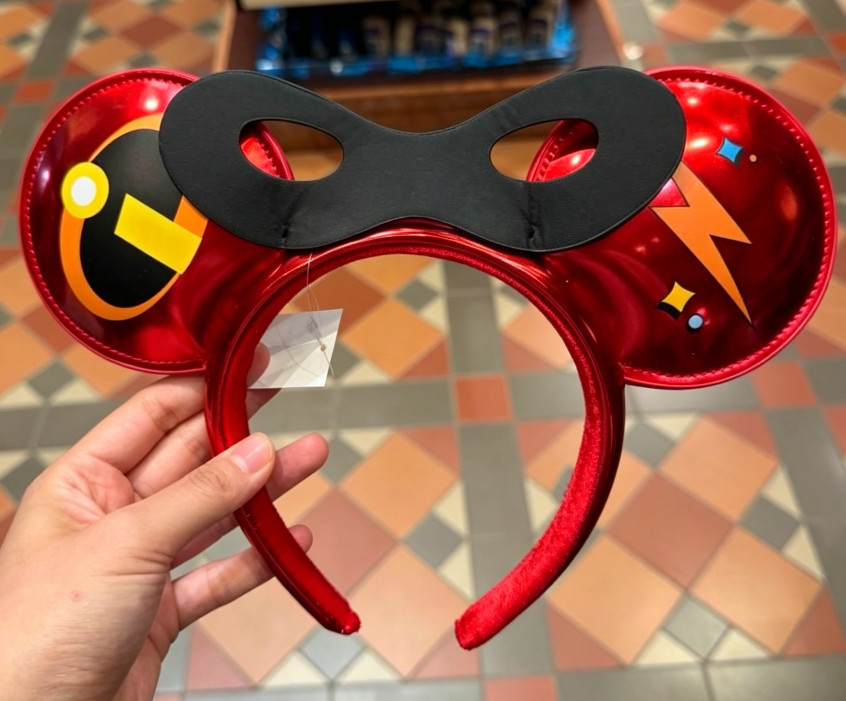 Authentic 2026 HongKong Disney Pixar The Incredibles Hero Minnie Ears Headband