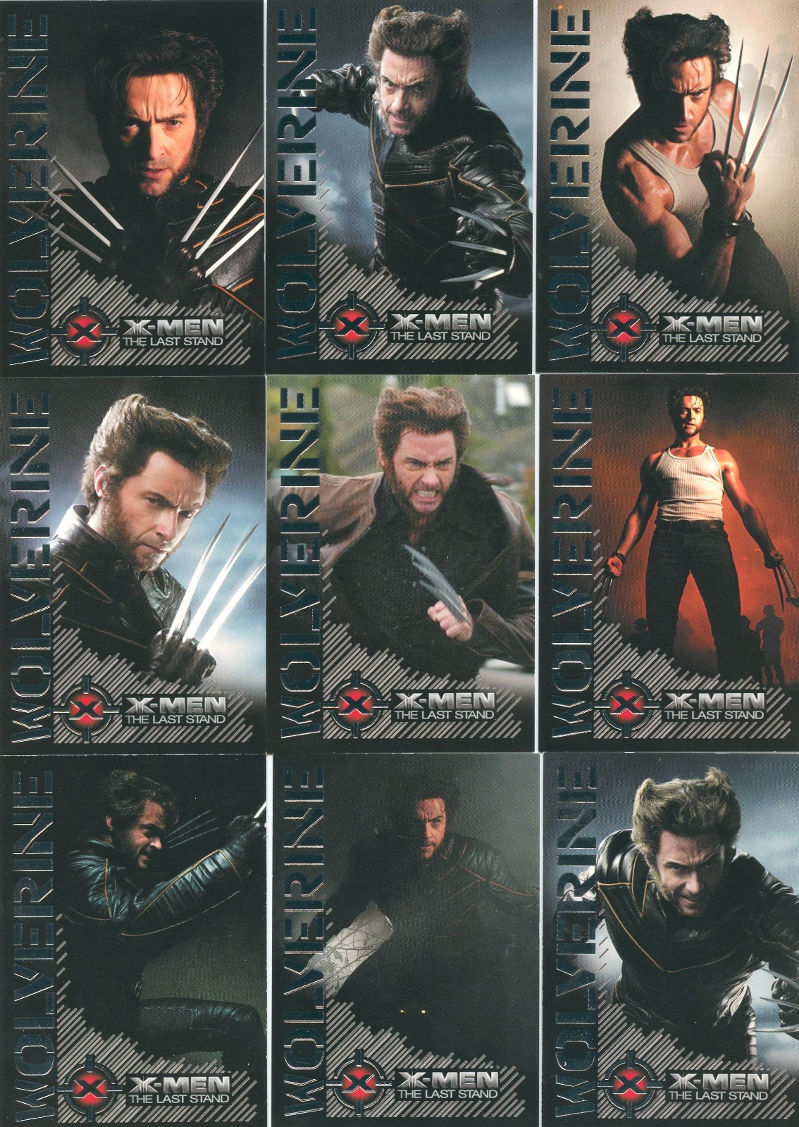 HTF 2006 X-Men 3 the Last Stand Complete 9 Card Chase Set Wolverine Portraits of