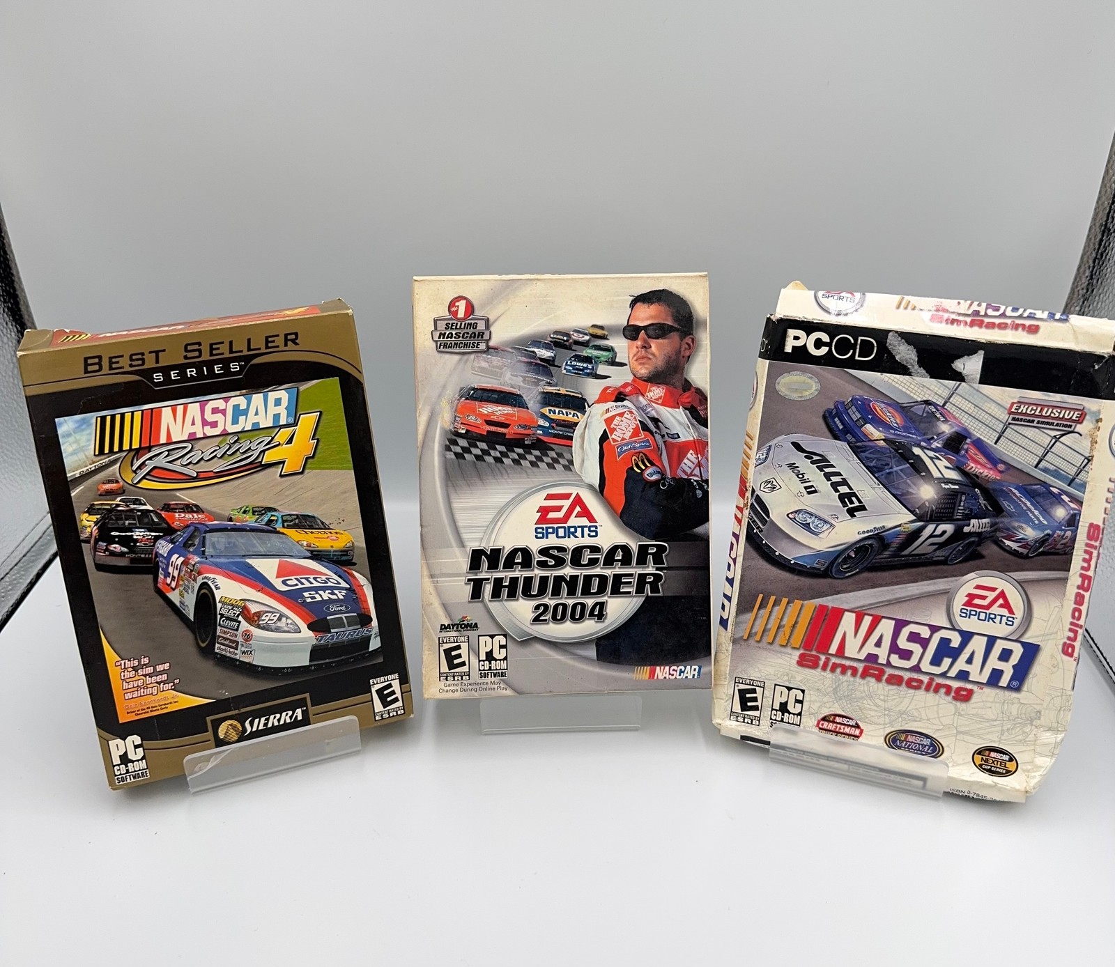 NASCAR Thunder 2004 SimRacing Racing 4 PC Game Box Set of 3
