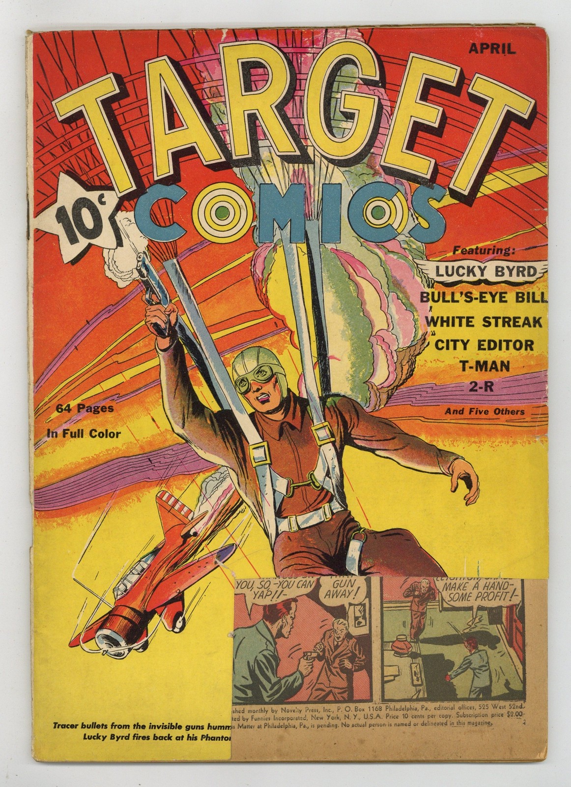 Target Comics Vol. 1 #3 FR 1.0 1940