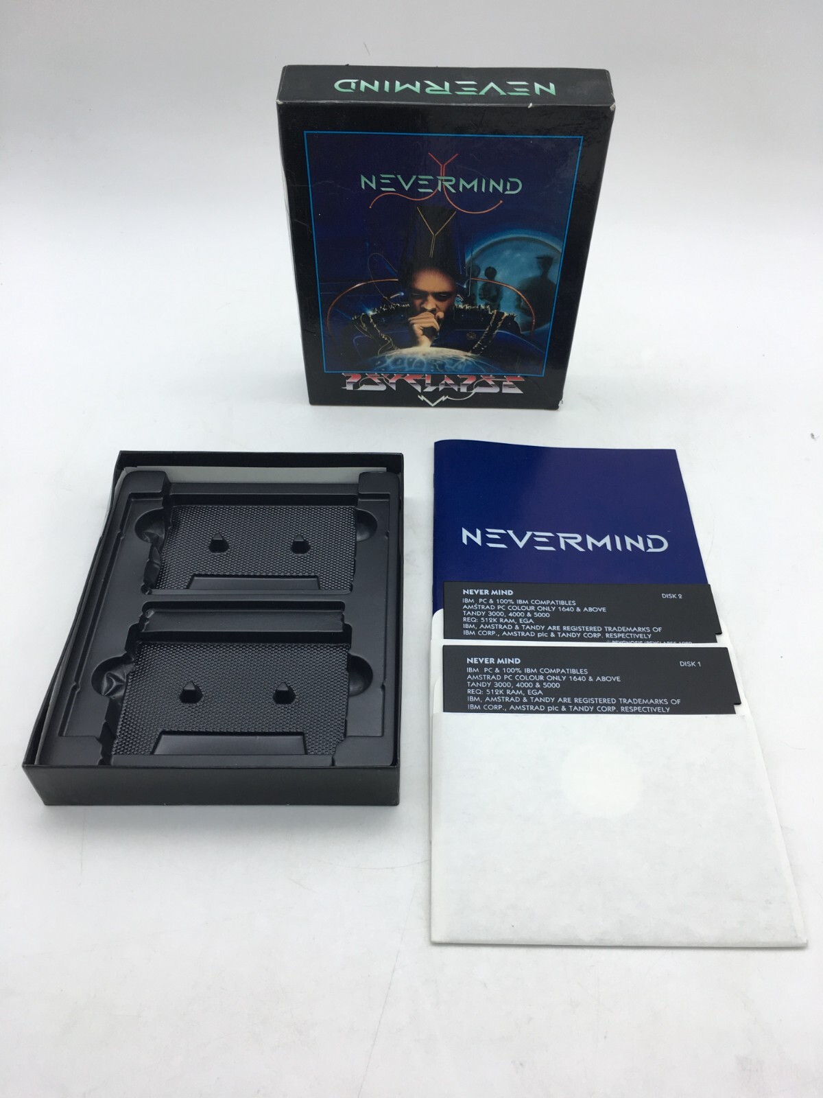 Nevermind Psyclapse - Psygnosis PC 1989 Computer Game (5 1/4 Disks Enclosed)