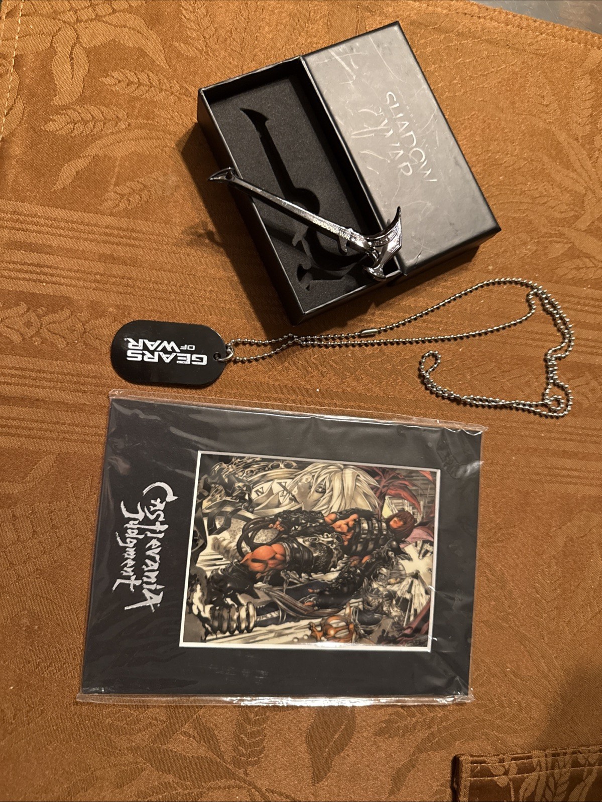 Gears Of War Dog Tag, Castlevania Laser Cell And Shadow Of War Elvin Forge Hamme