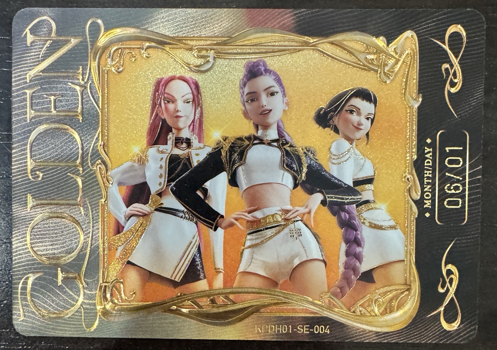RUMI ZOEY MIRA 06/01 Serialized KAYOU KPop Demon Hunters SE-004 Golden