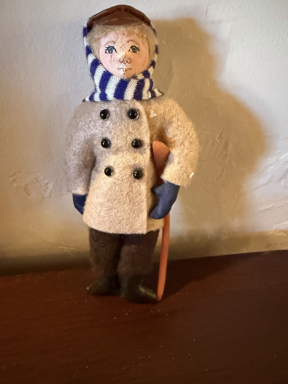 Vintage Gladys Boalt ornament  A Christmas Carol “Tiny Tim” Cratchet signed 1986