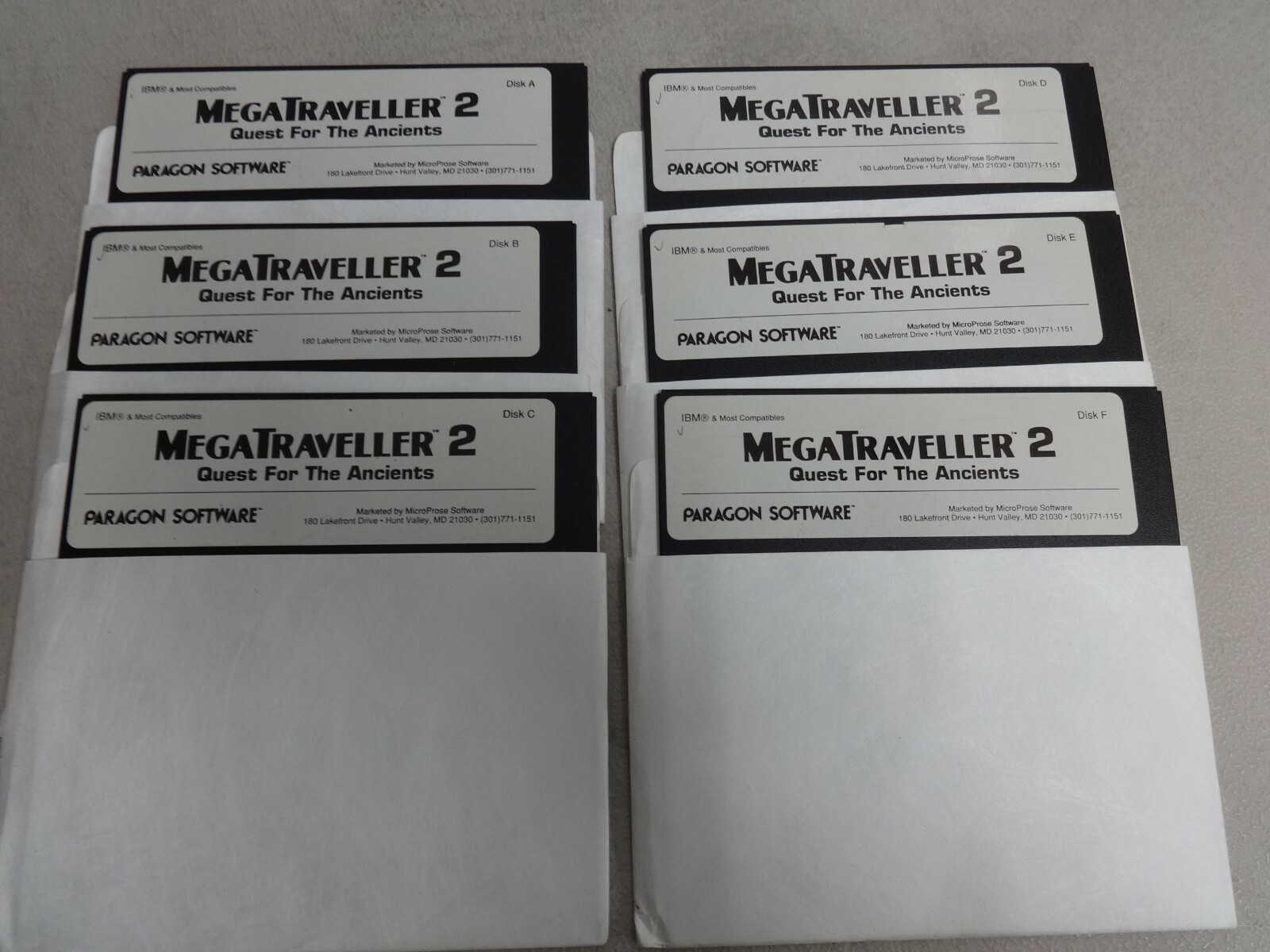 Mega Traveller 2 Vintage PC 5.25 Floppy Disk Only 