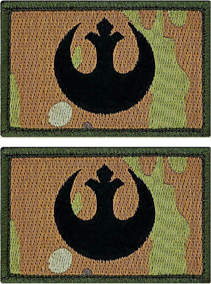 Rebel Alliance Jedi Order Squadron MORALE PATCH  | 2PC HOOK BACKING 3