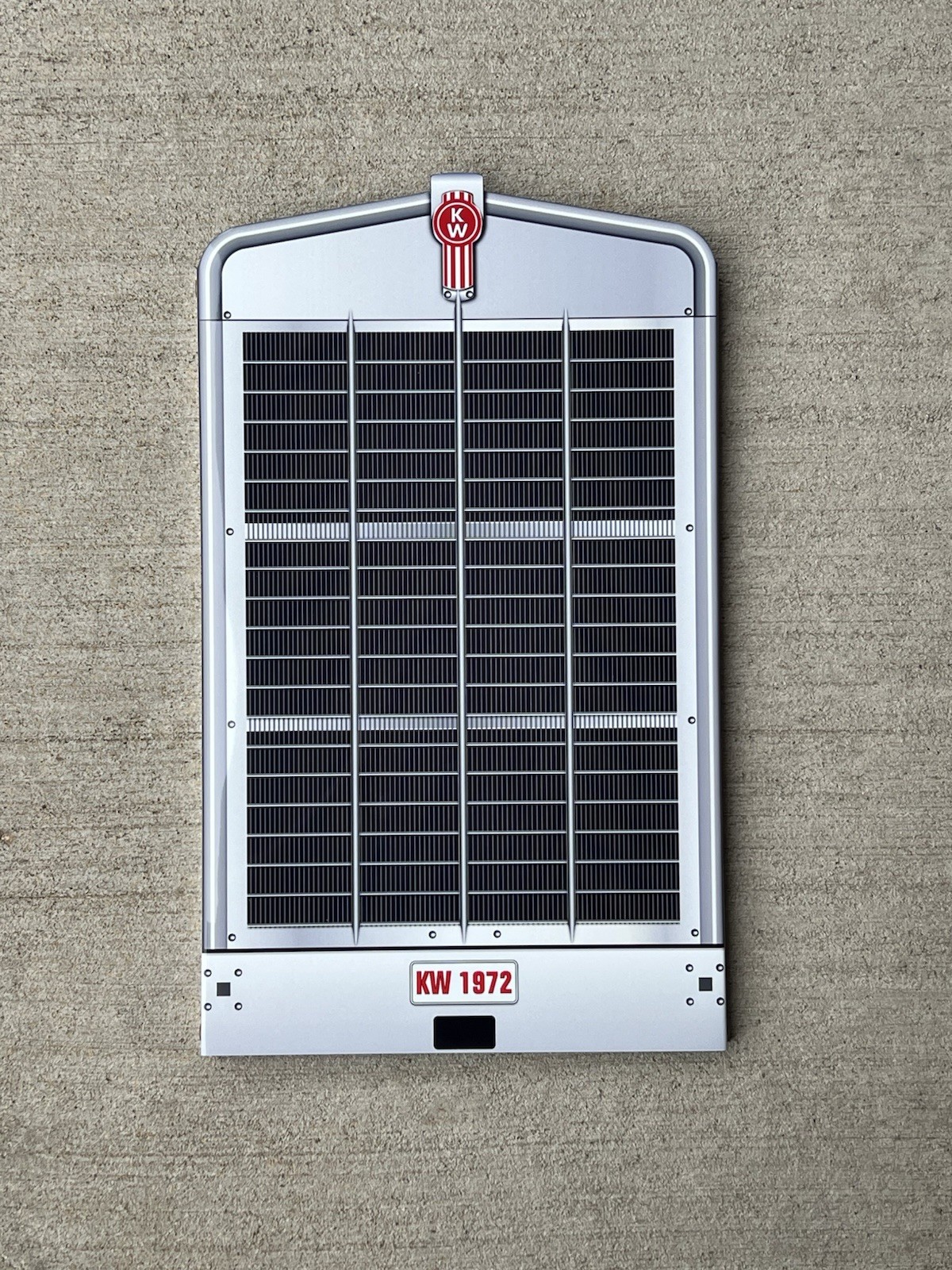 WOW 1972 KENWORTH Truck Grill 3d Wall Art Sign.