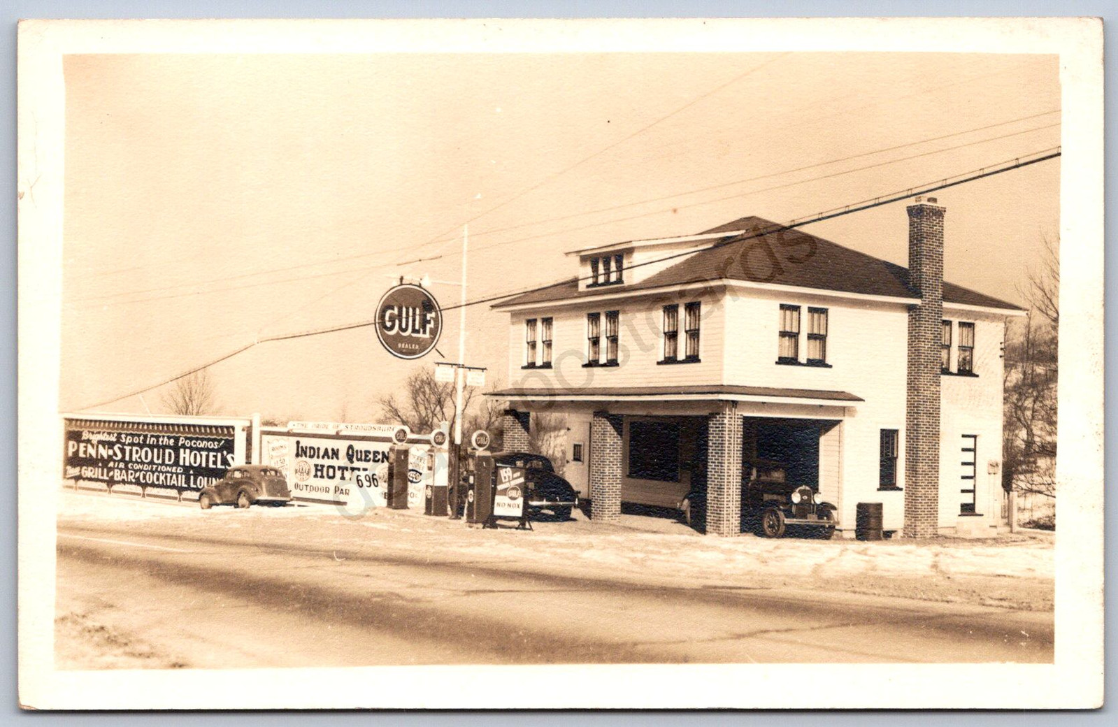 K11/ near Stroudsburg Pennsylvania RPPC Postcard c30 Monroe Gas Staiton 457