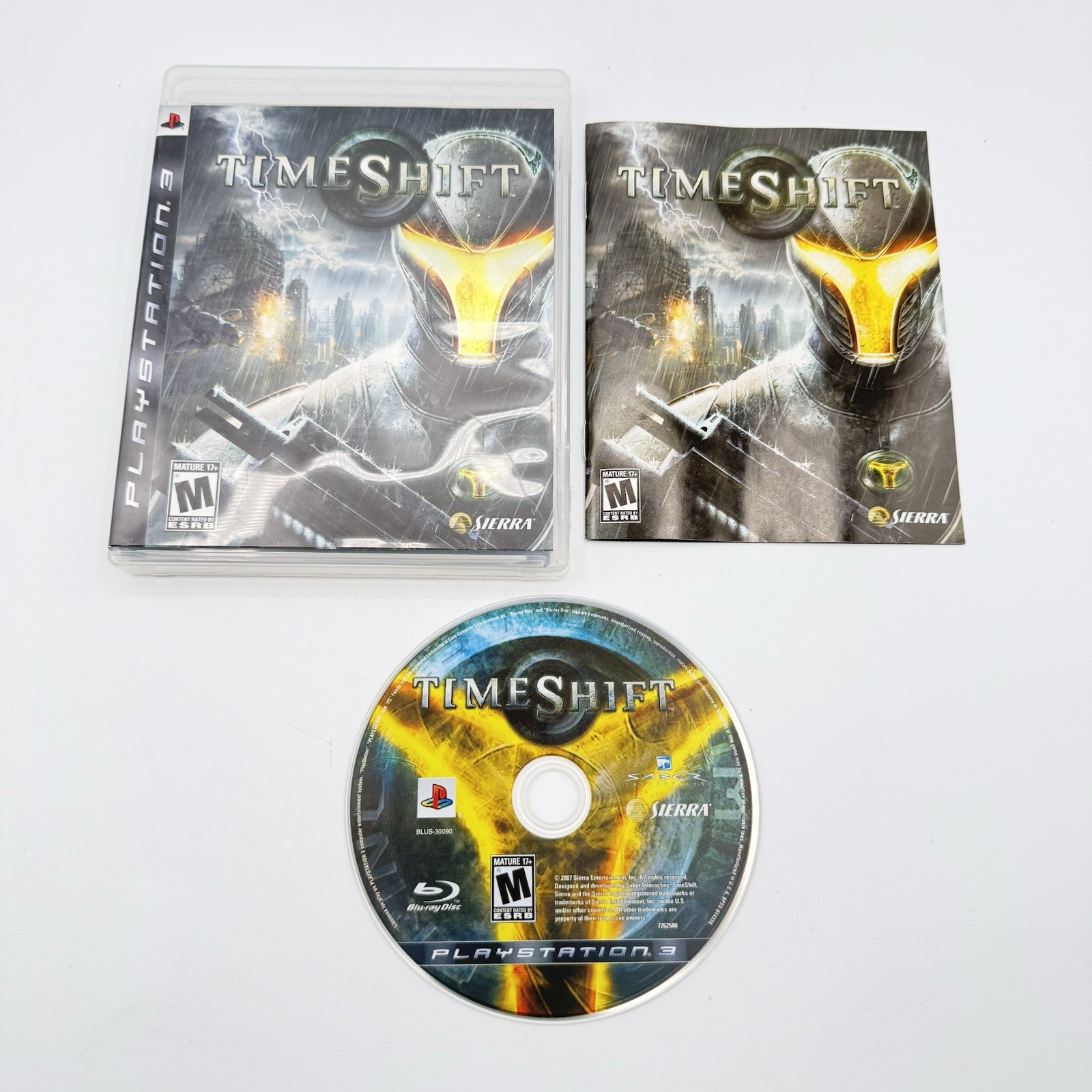 TimeShift (Sony PlayStation 3, 2007) PS3 CIB Complete Refurbished Excellent
