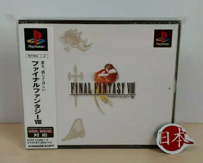 Final Fantasy VIII FF8 Japan NTSC-J PlayStation 1 PS1 + SPINE CARD 