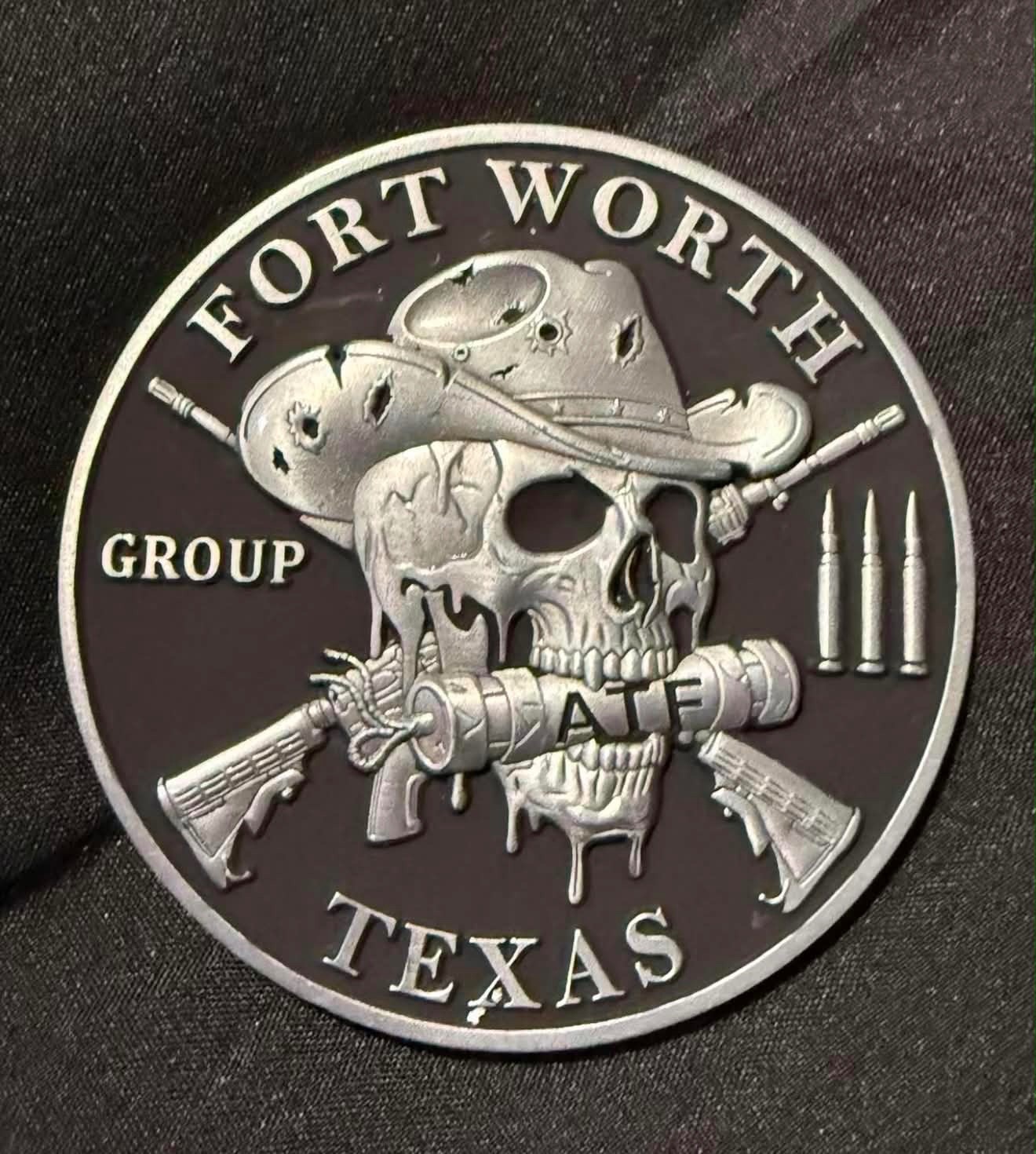 ATF FORT WORTH TEXAS COIN GAME RUN THICK CGRT GROUP 3 Police Challenge COIN