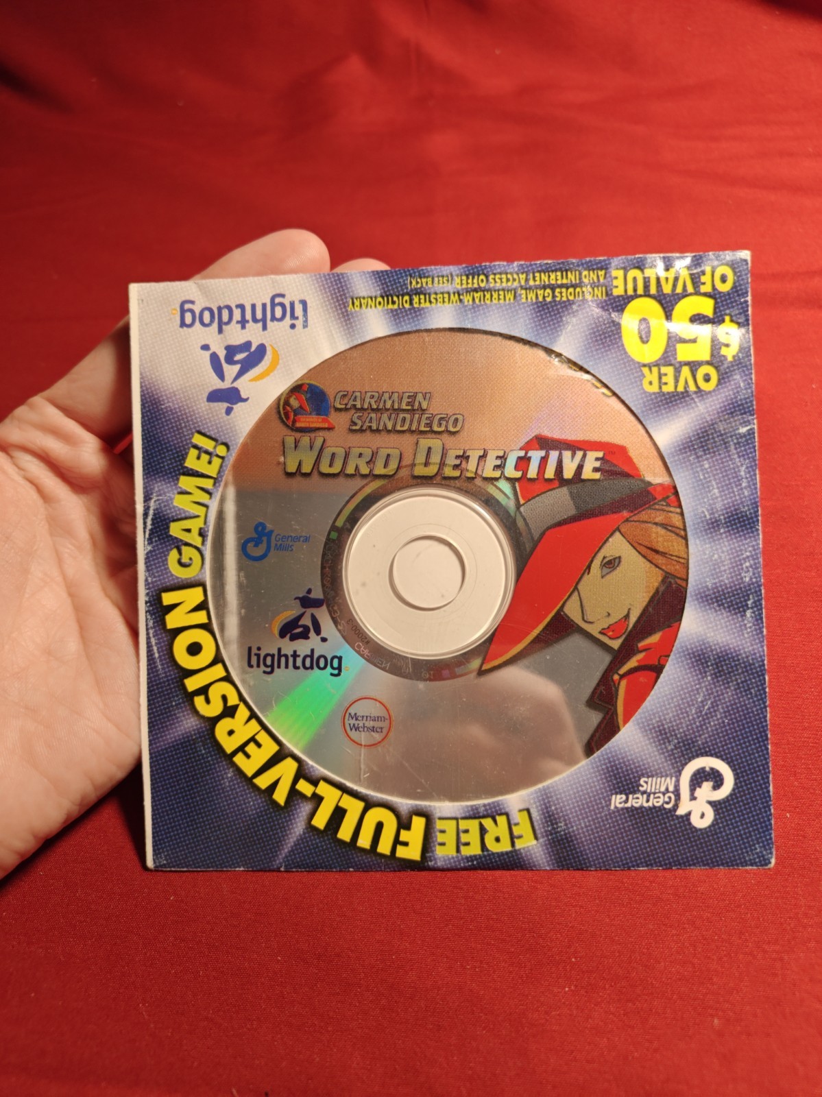 Carmen Sandiego Word Detective CD Rom PC Game Full General Mills Rare ML443