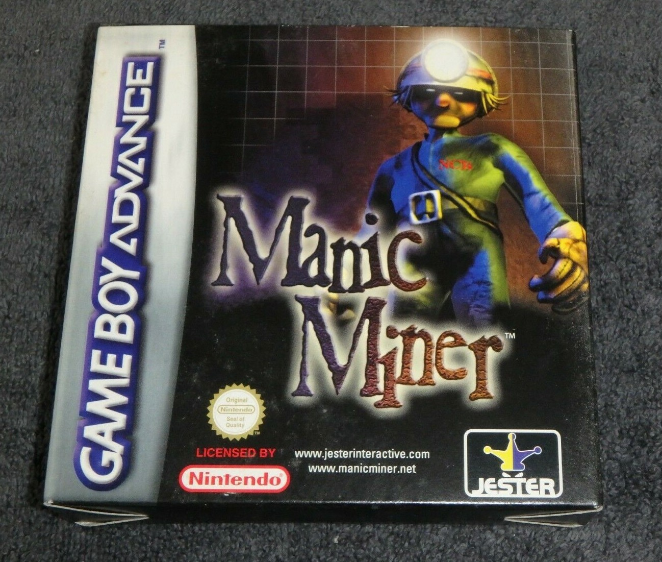 CIB Nintendo GBA Gameboy Advance Game - Manic Miner