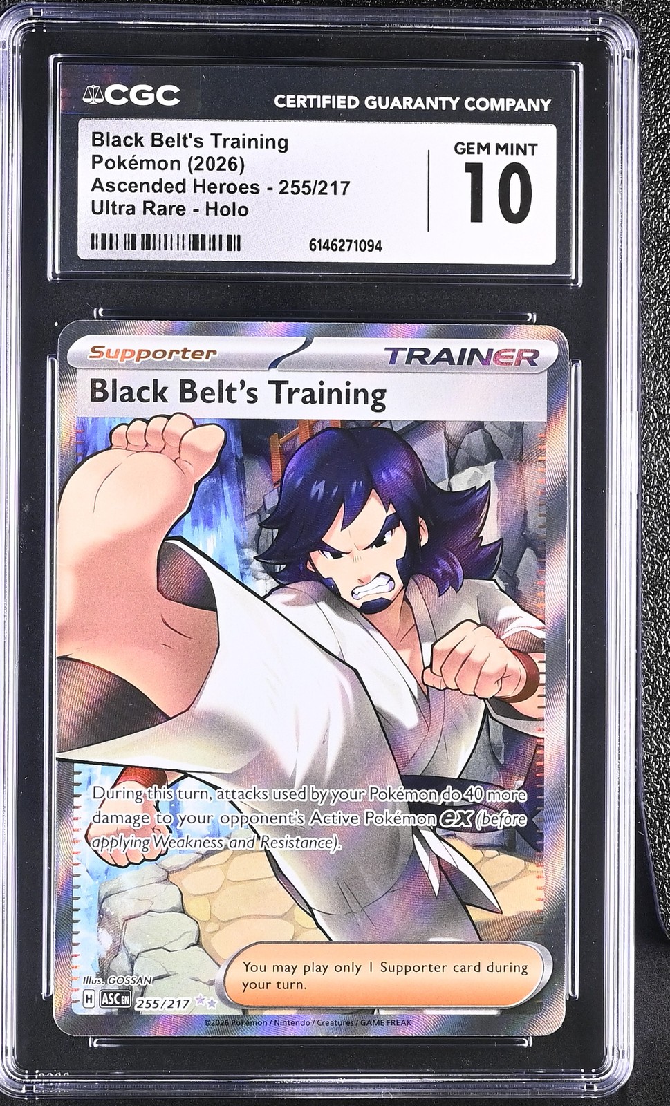 2026 Ascended Heroes #255/217 Black Belt\'s Training CGC 10