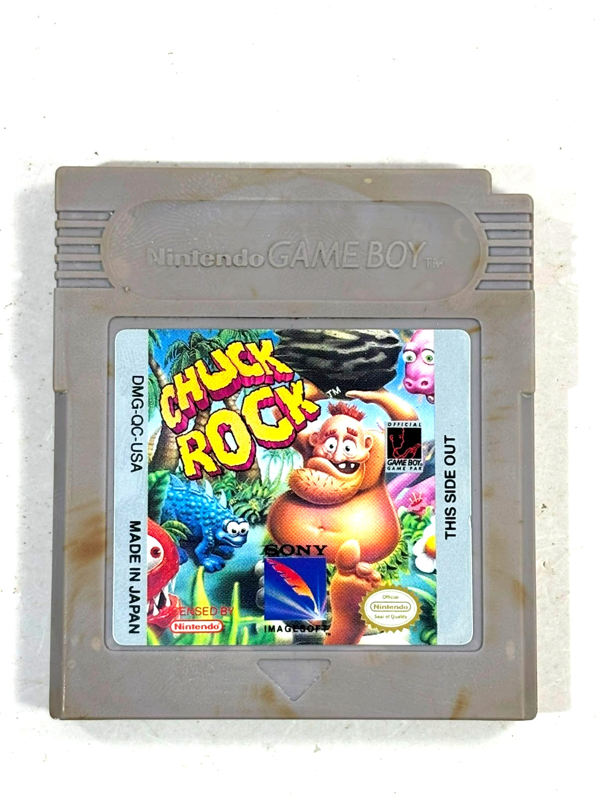 Chuck Rock (Nintendo Game Boy) Authentic and Tested