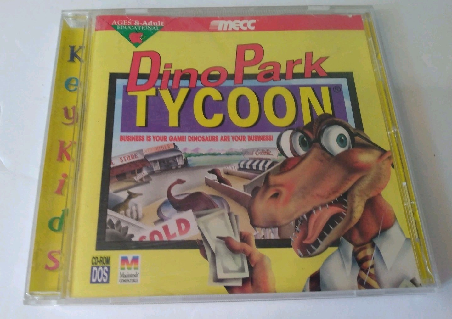 Dino Park Tycoon MS-DOS 5.0 Apple Macintosh System 7.0 CD-ROM Amusement MECC