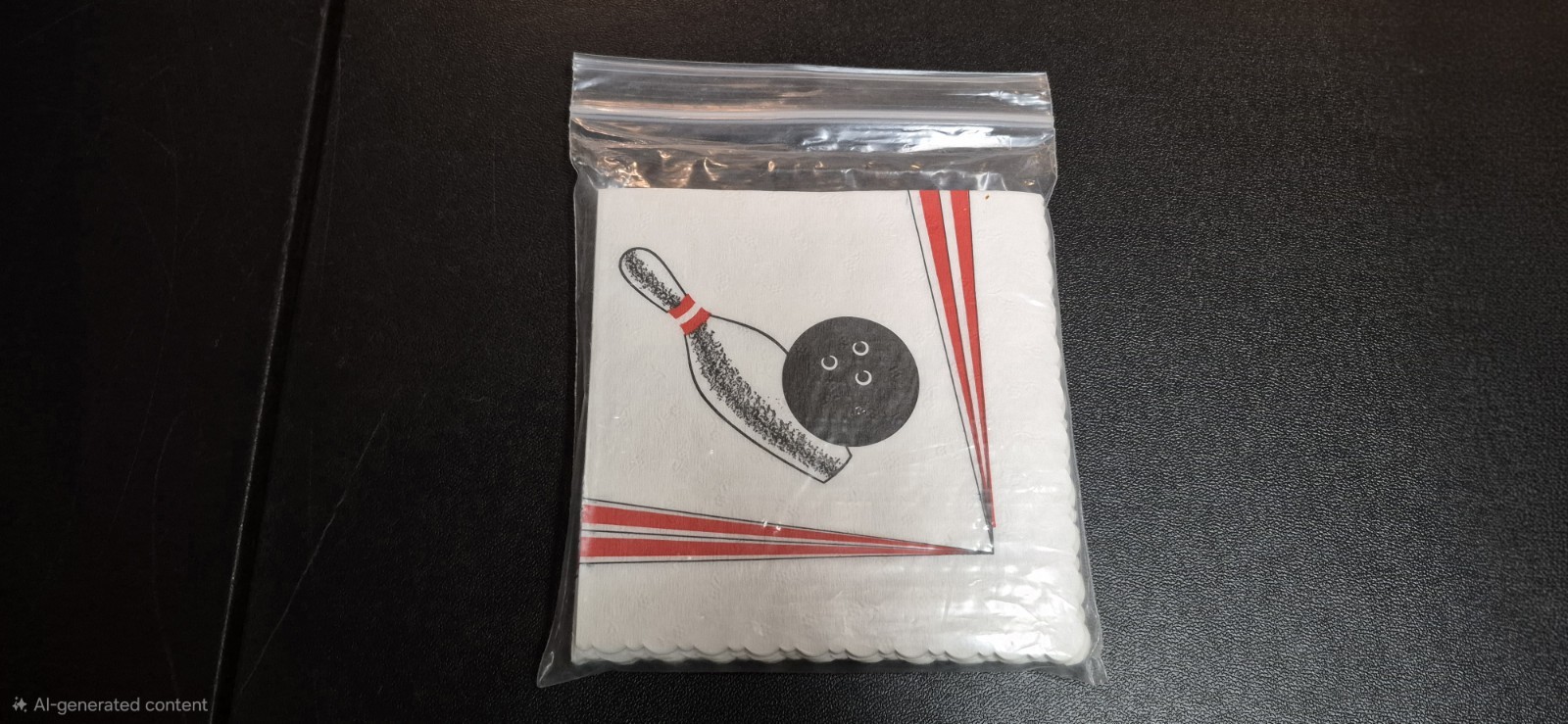 ​Vintage 1950s Pakay Bowling Paper Luncheon Napkins MCM Gibson Party Decor