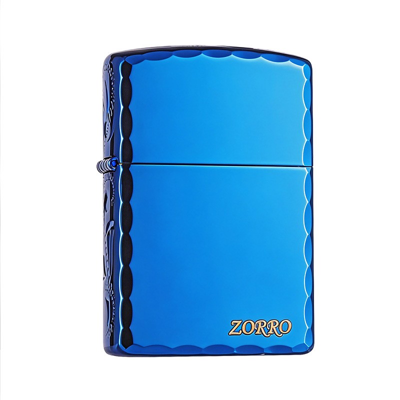 ZORRO Edge Clipped Kerosene Lighter, Windproof Solid Metal Pocket Lighter