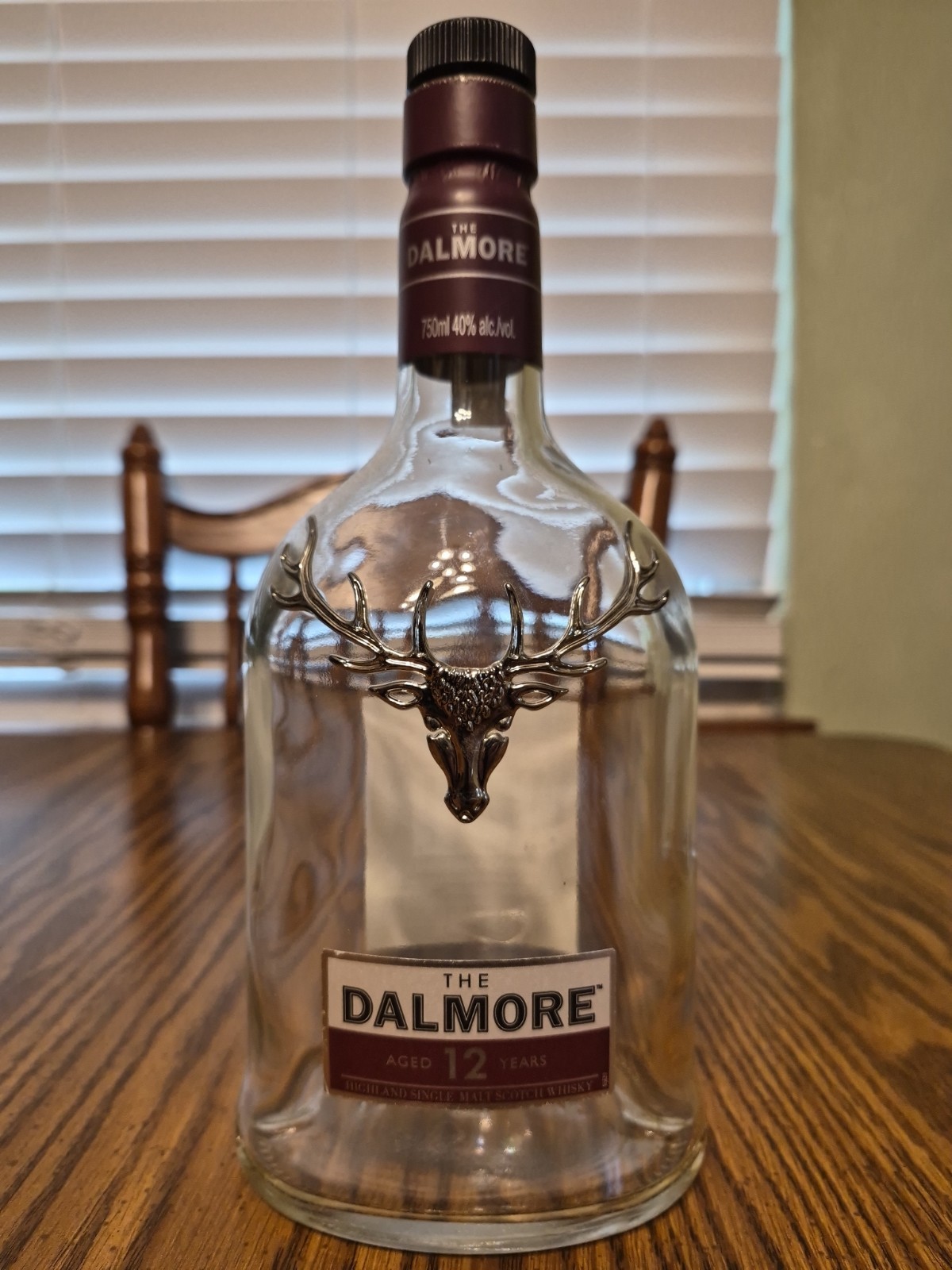 The DALMORE 12 YEARS EMPTY BOTTLE