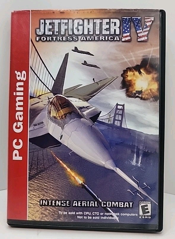 Jetfighter IV: Fortress America PC Air Combat Video Game Art 2000 Vintage Ad 