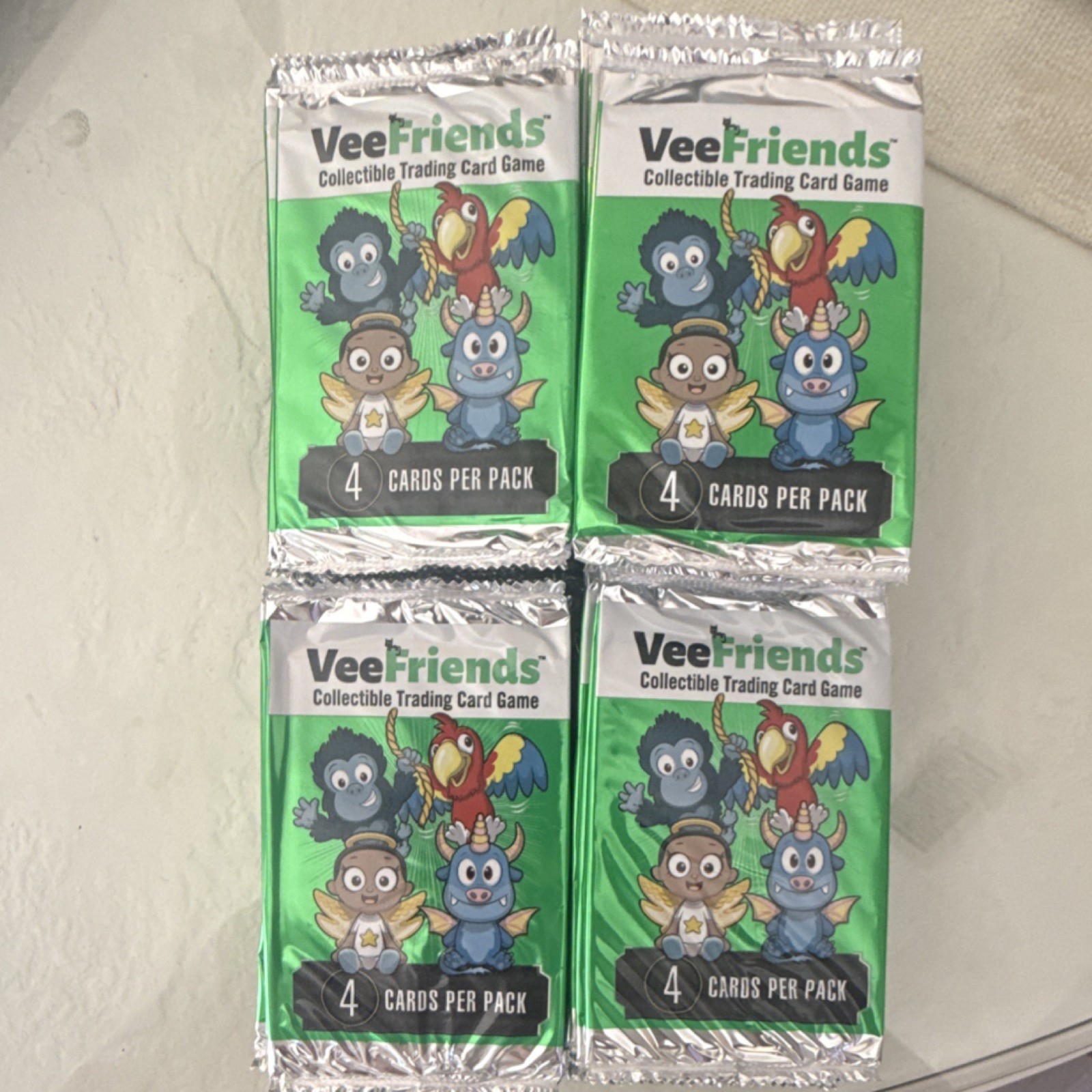     VeeFriends Trading Card Game Sealed Pack (4 Cards) – New/Sealed