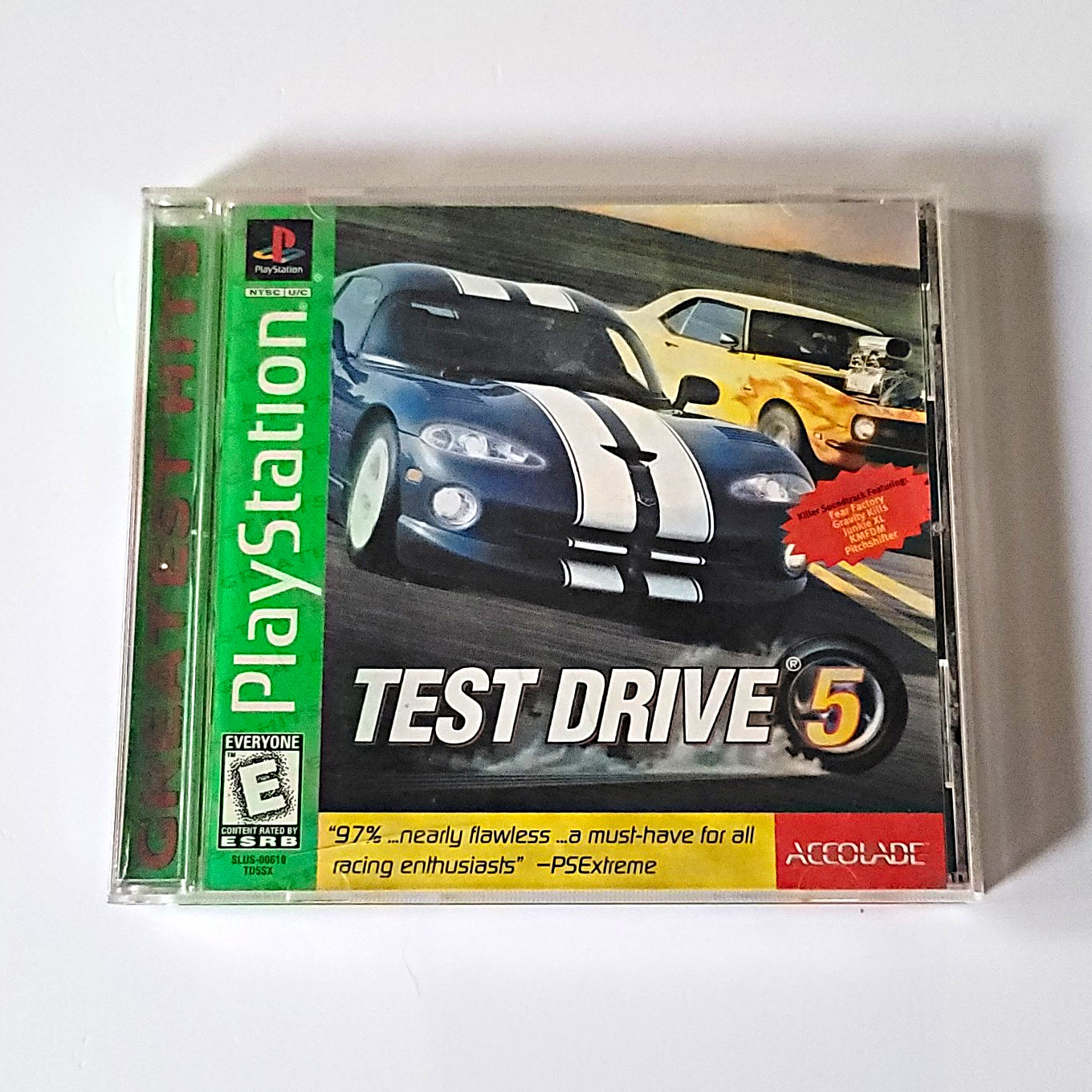 Accolade Test Drive 5 PS1 w/ Jewel Case W/ Manual NTSC-U/C 1998