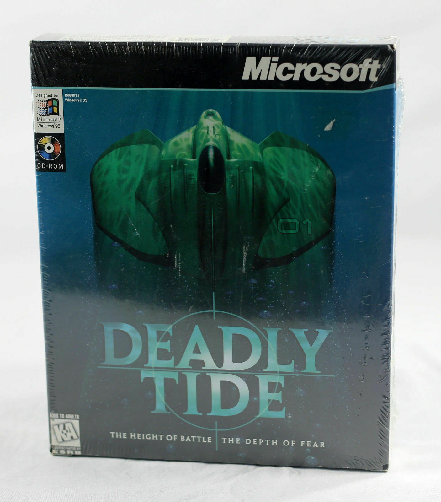 SEALED 1996 Microsoft Deadly Tide Big Box PC