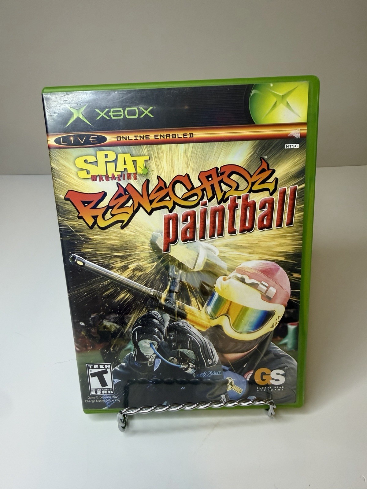 Splat Magazine Renegade Paintball Xbox Game and Case With Manual