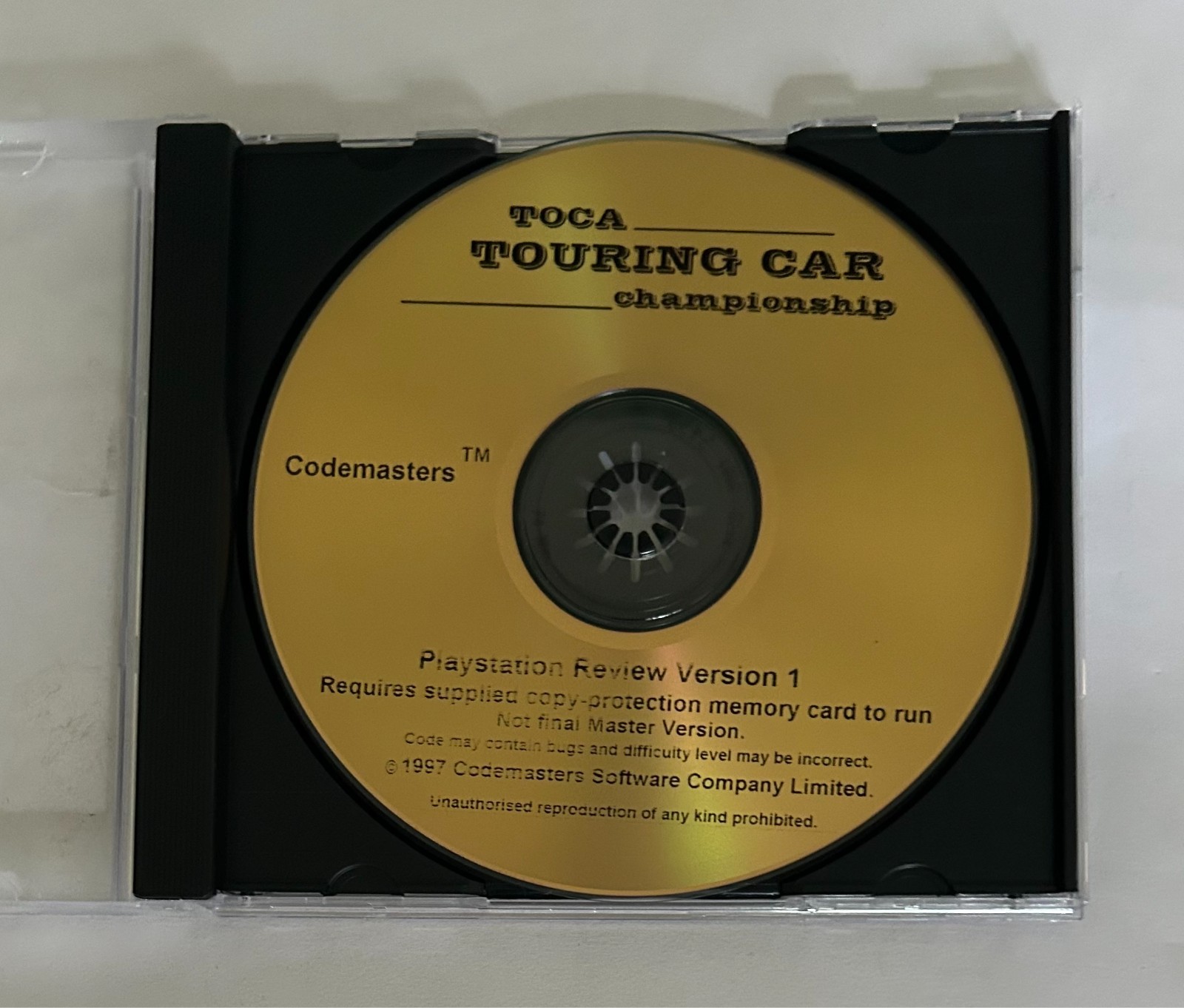 TOCA Touring Car Championship Review Version - Sony PlayStation PSone Sept 1997