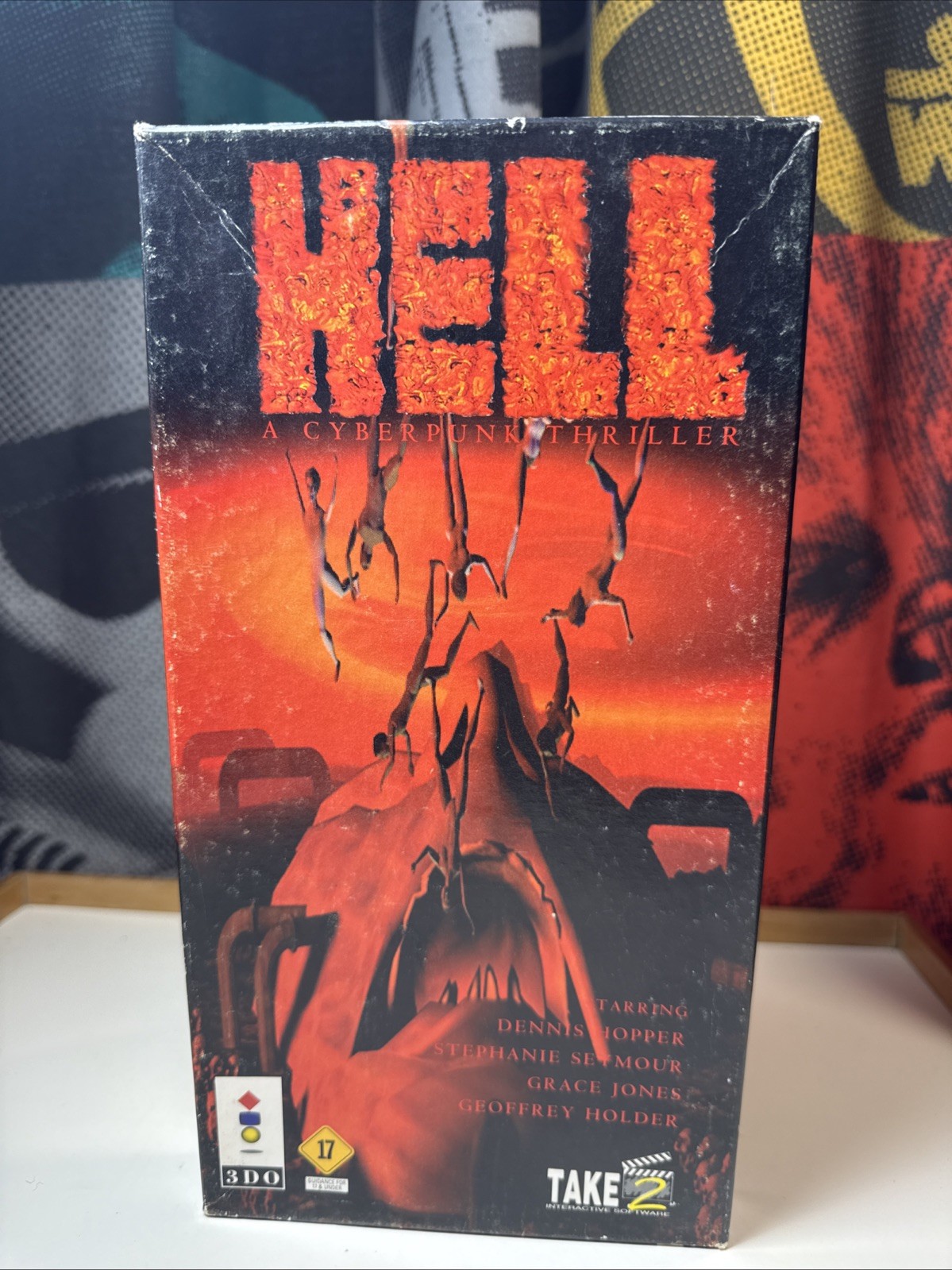 Hell: A Cyberpunk Thriller (3DO, 1994) Box Jewel Case W/ Manual